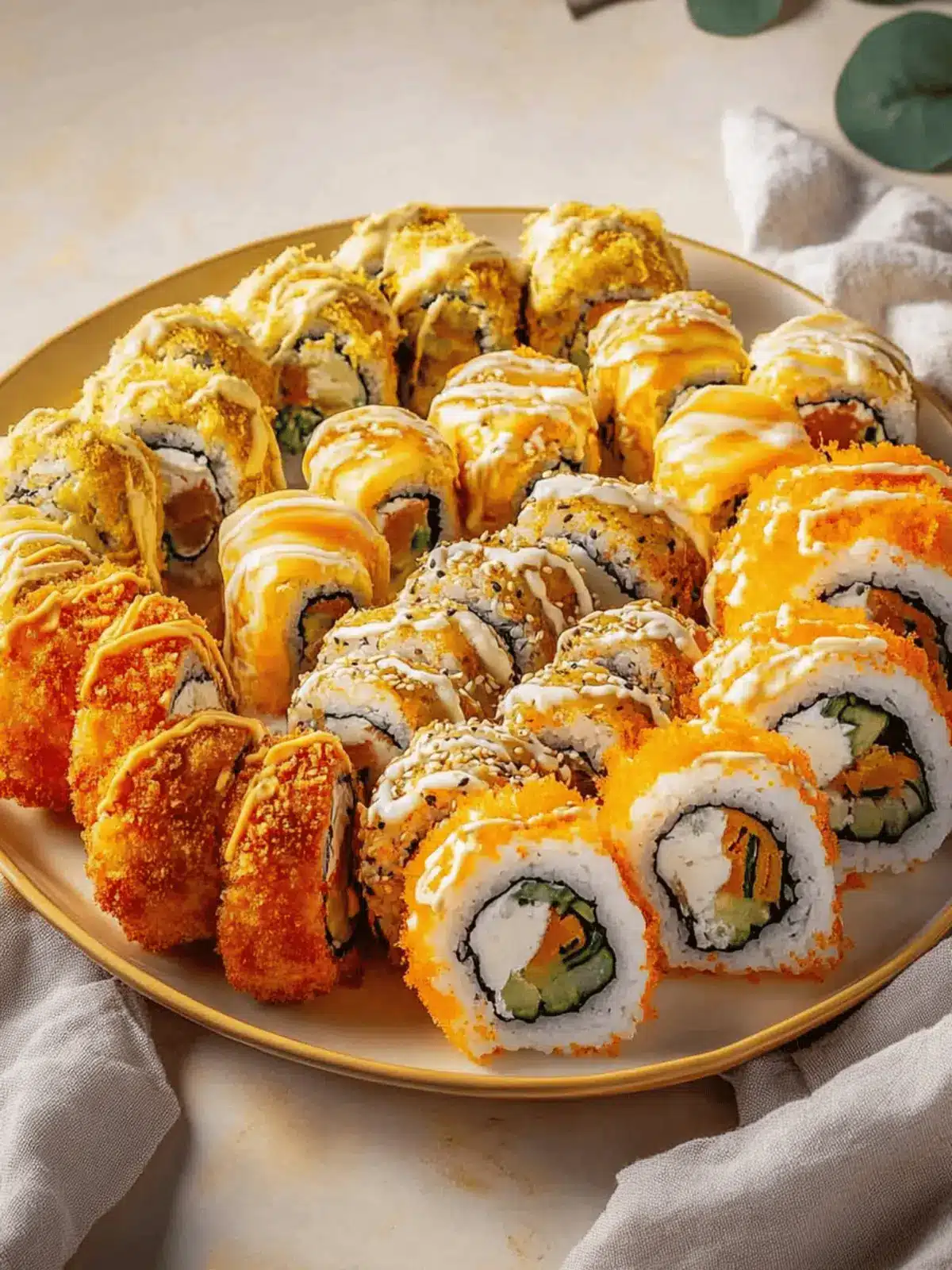 Knusprige frittierte Sushi Rollen leicht gemacht 3 Knusprige frittierte Sushi Rollen