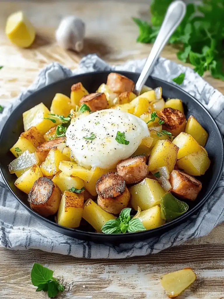 Kartoffel-Leberkäse-Pfanne