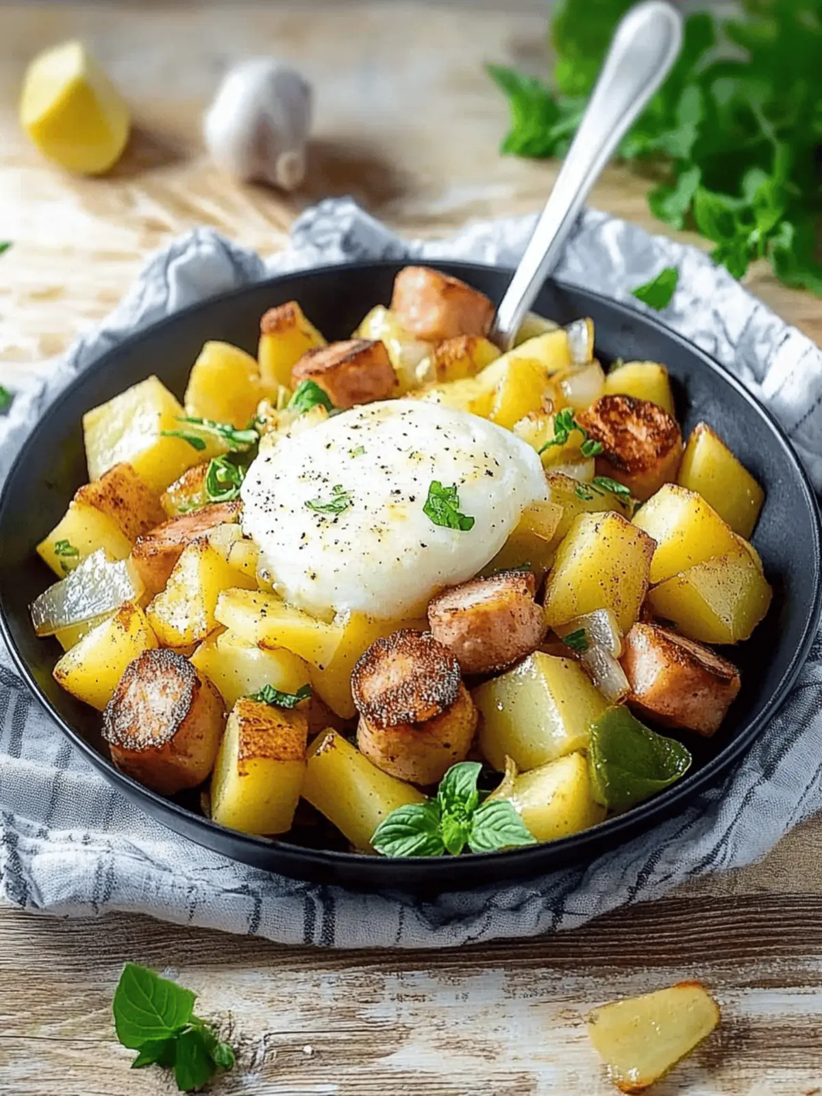Kartoffel-Leberkäse-Pfanne