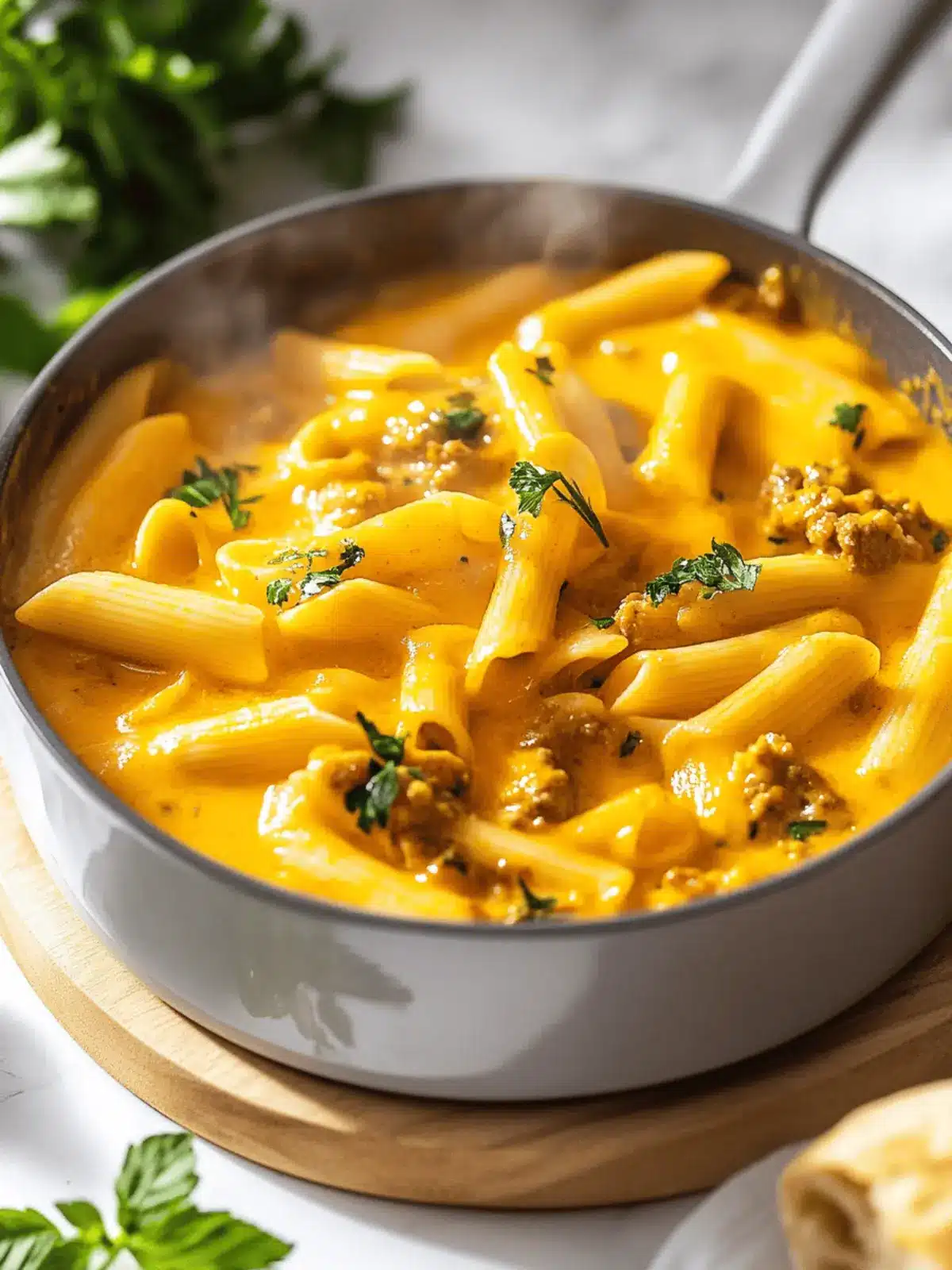 Cremige Kürbisnudeln Rezept