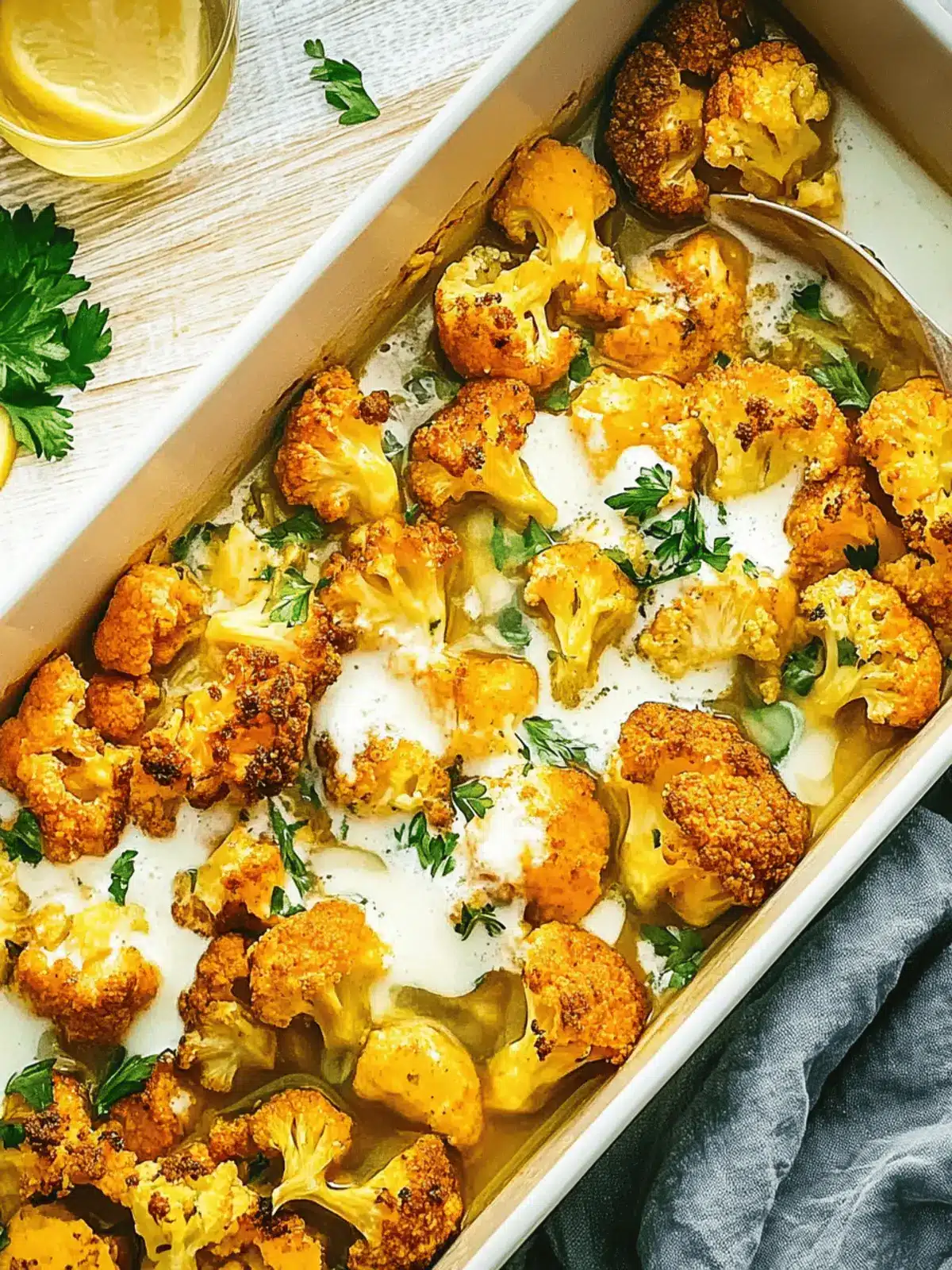 Spicy cauliflower from the oven