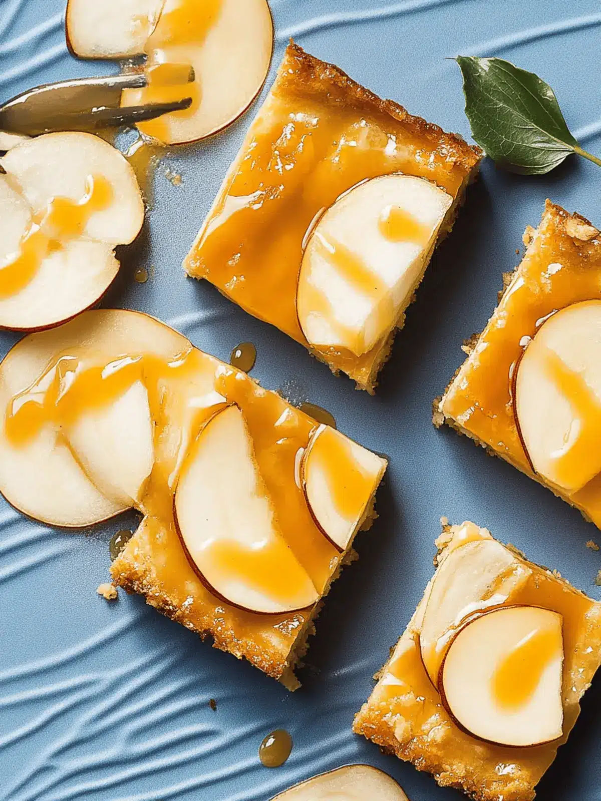 Apfel Blondies mit Karamell für den perfekten Genuss 2 Apfel Blondies