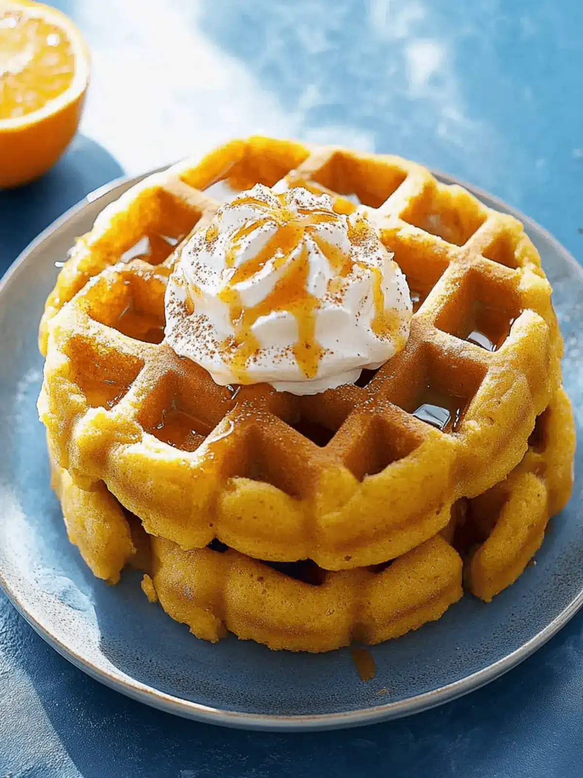 Kürbis Waffeln für den perfekten Herbstmorgen 4 Kürbis Waffeln