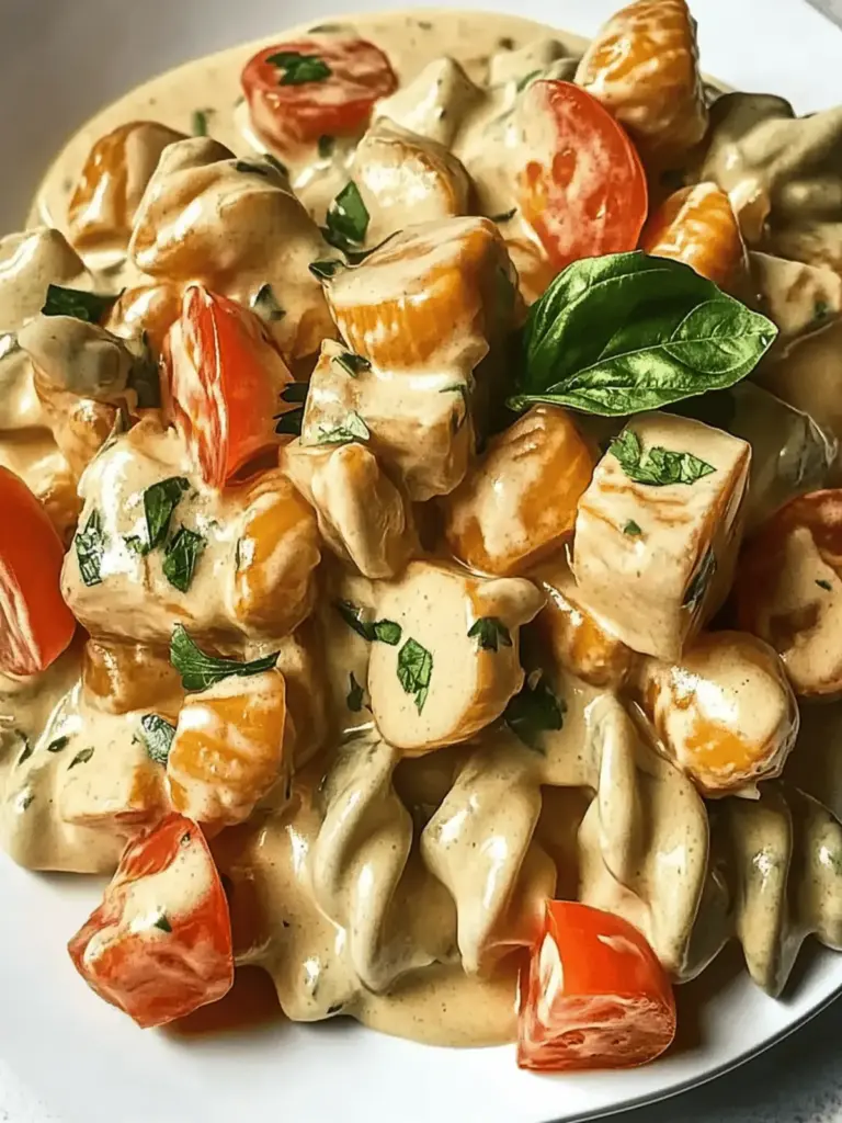 Zarte Hähnchenbrust in cremiger Sahnesauce genießen