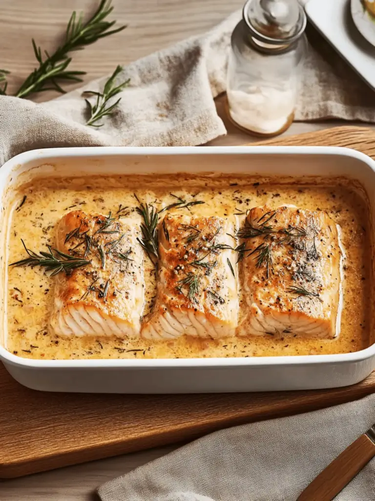 Lachs-Sahne-Gratin