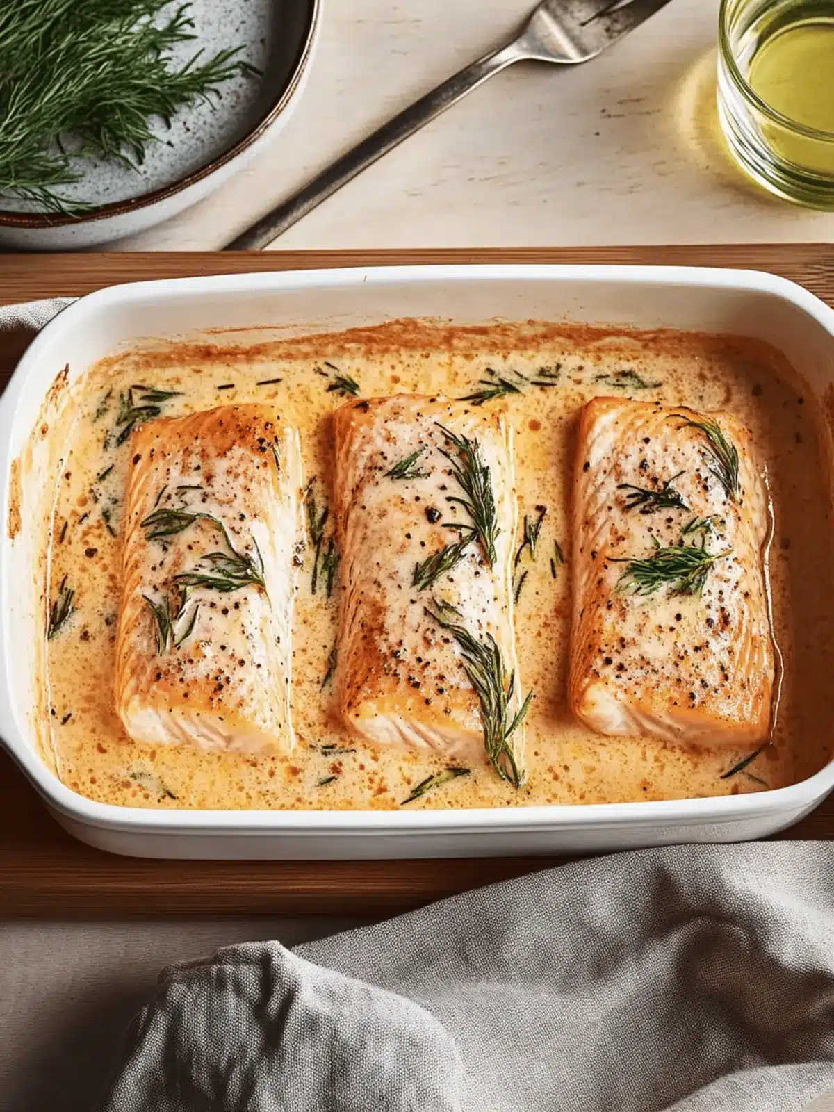 Lachs-Sahne-Gratin