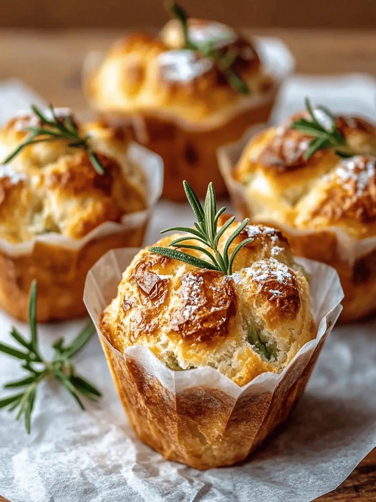 Herzhafte Rosmarin-Käse-Muffins