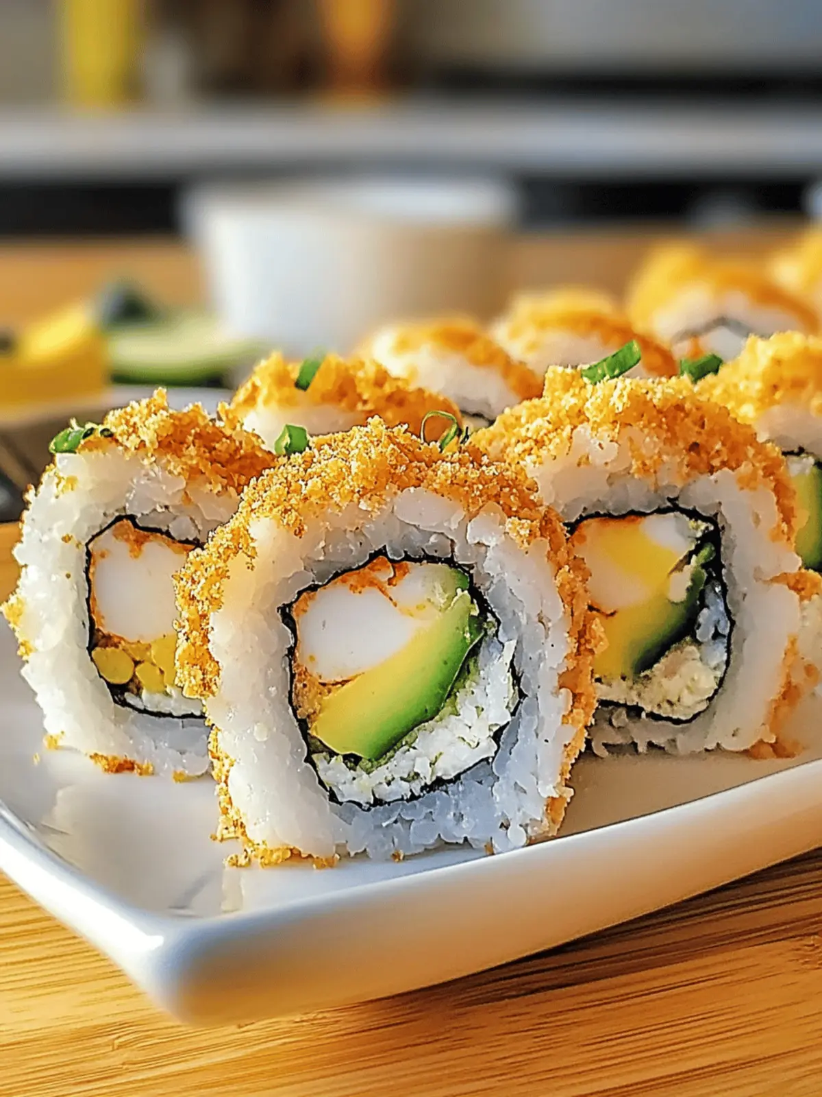 Unwiderstehlicher Crunchy Roll Sushi für Zuhause 4 Unwiderstehlicher Crunchy Roll Sushi