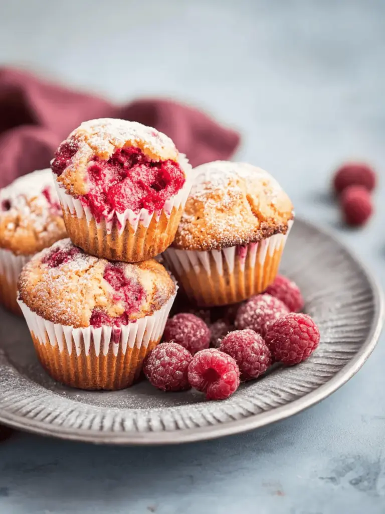 Himbeer-Muffins mit weißer Schokolade Leckereien backen