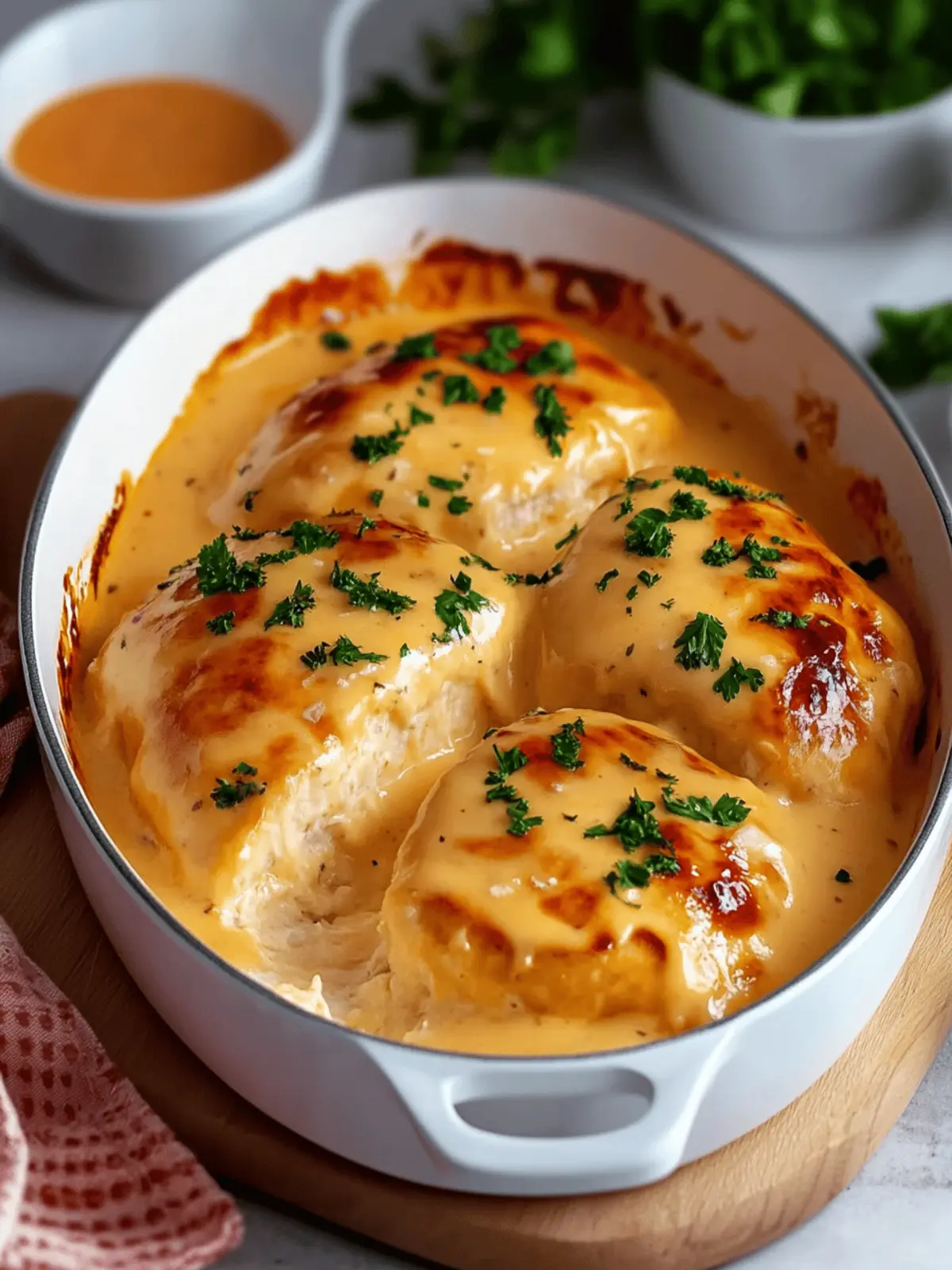 Hähnchenbrust in Frischkäse-Sauce
