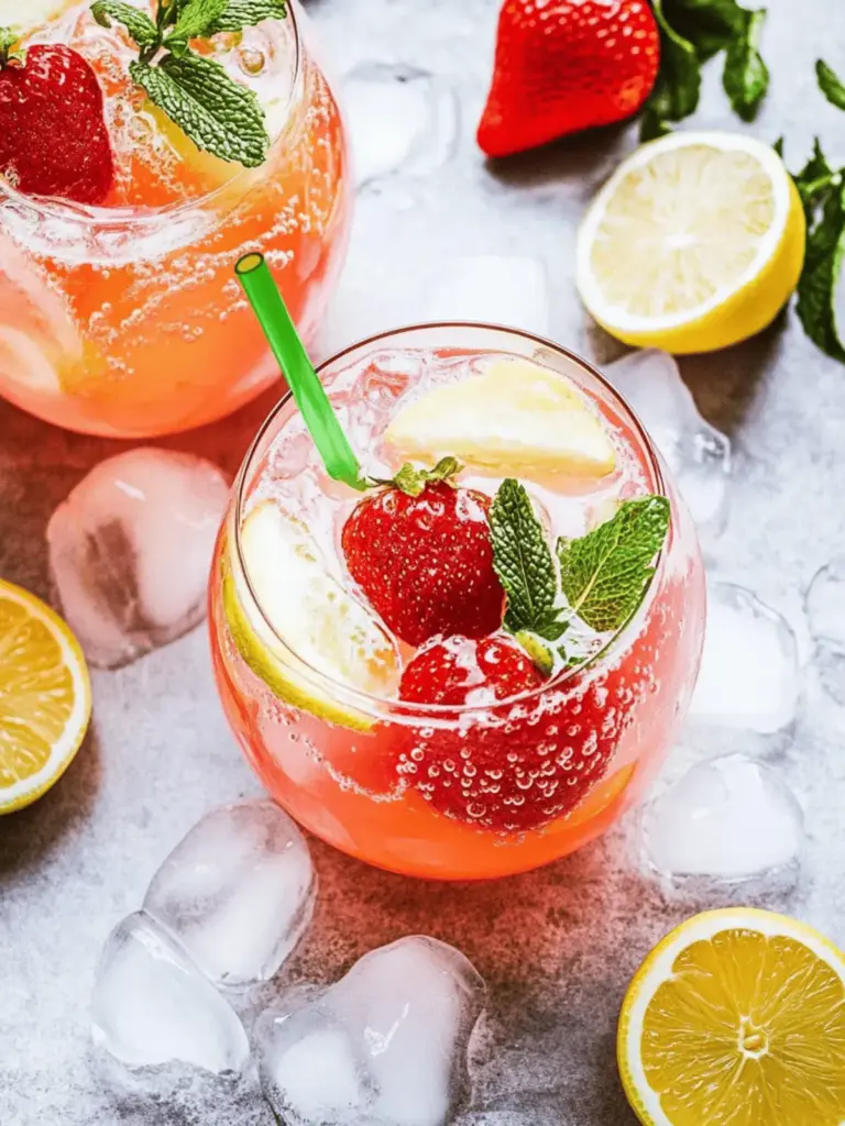 Erdbeer-Limetten-Wodka-Zerschmettern