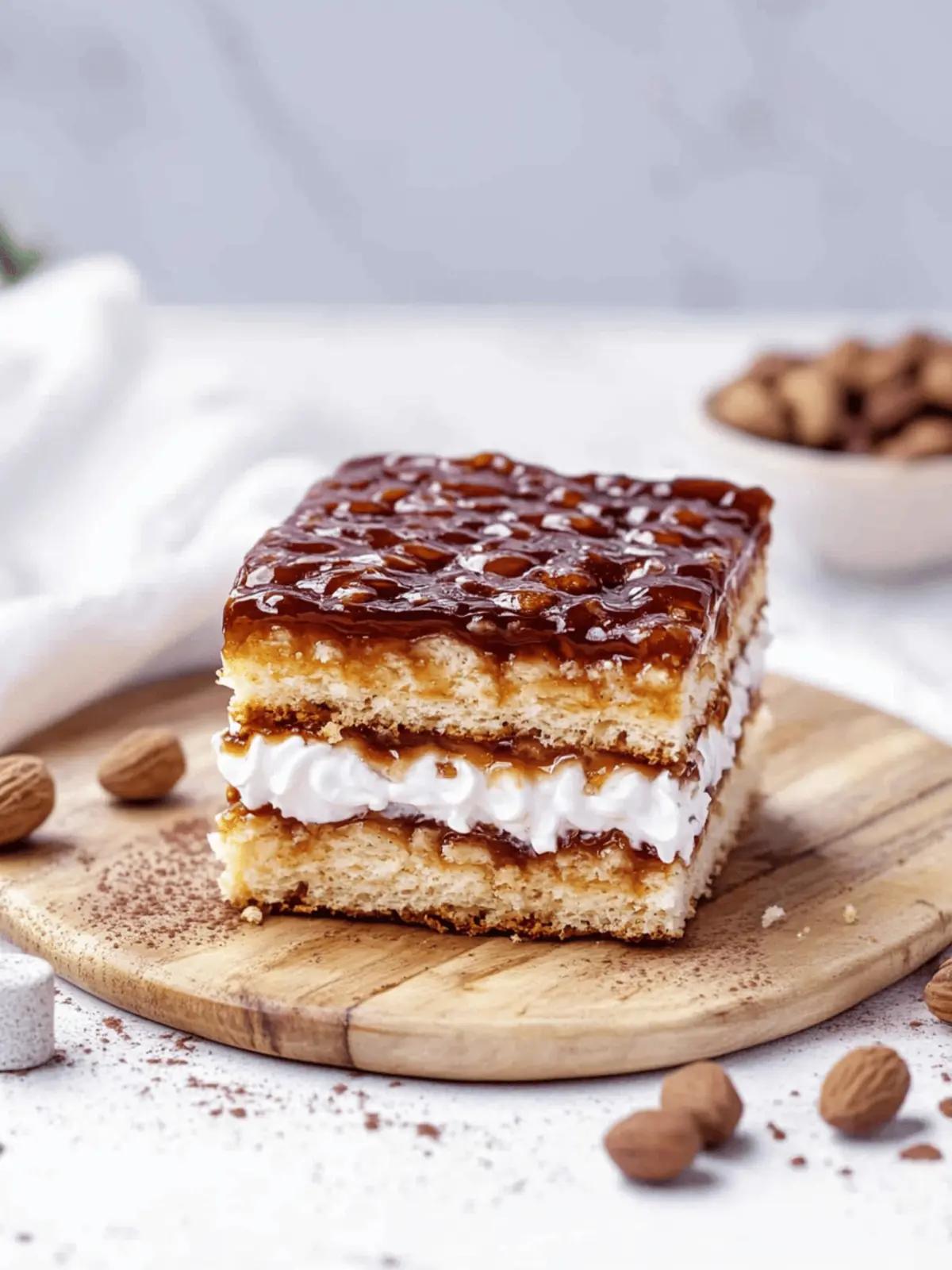 Butterkeks-Kuchen ohne Backen mit Milchmädchen Karamell 4 Butterkeks-Kuchen ohne Backen mit Milchmädchen Karamell