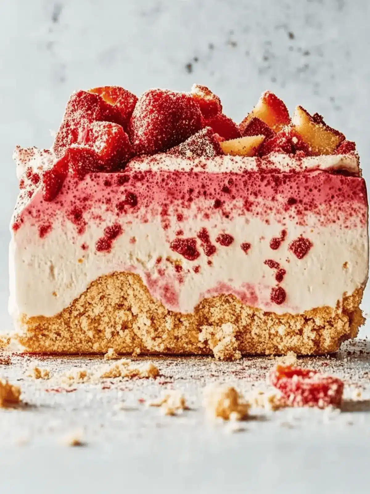 Erdbeerkuchen-Eiscreme-Kuchen ohne Backen genießen 4 Erdbeerkuchen-Eiscreme-Kuchen