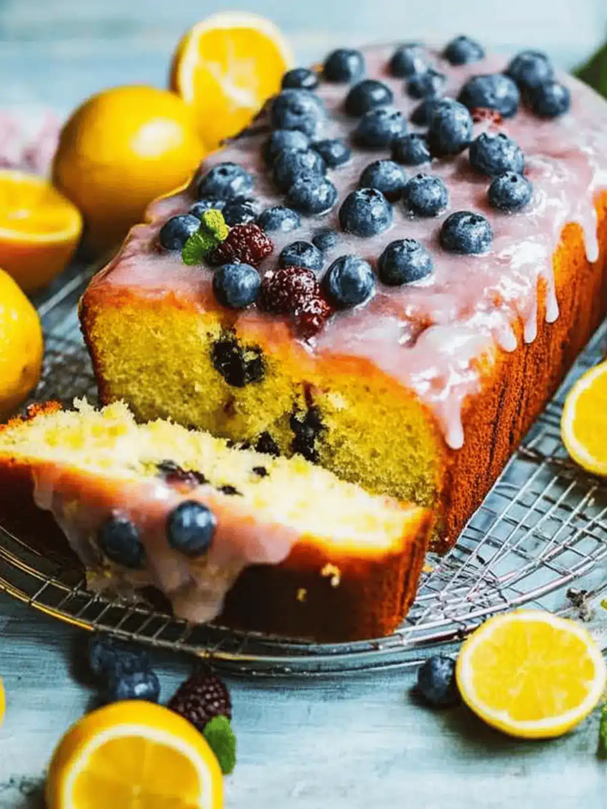Saftiges Blaubeer Zitronen Brot für den Sommer 2 Blaubeer Zitronen Brot