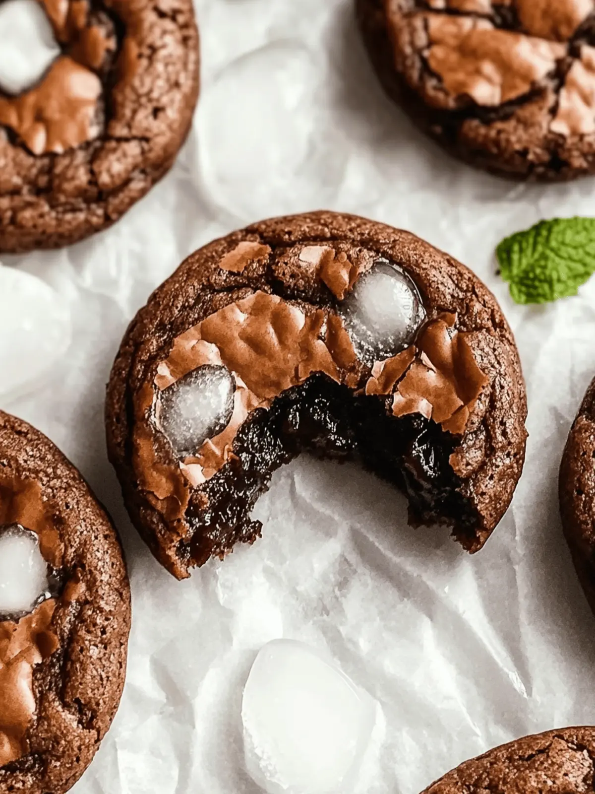 Fudgy Schokoladenbrownie-Kekse