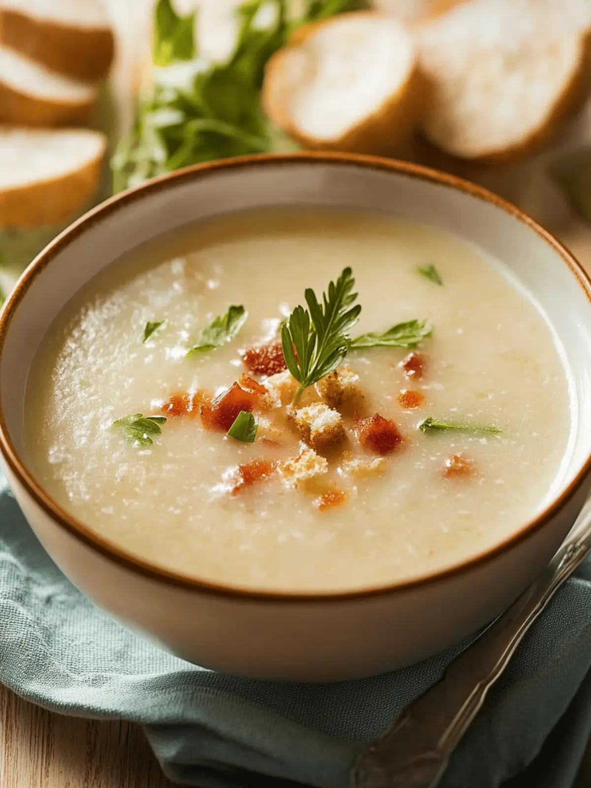 Einfache Kartoffelsuppe
