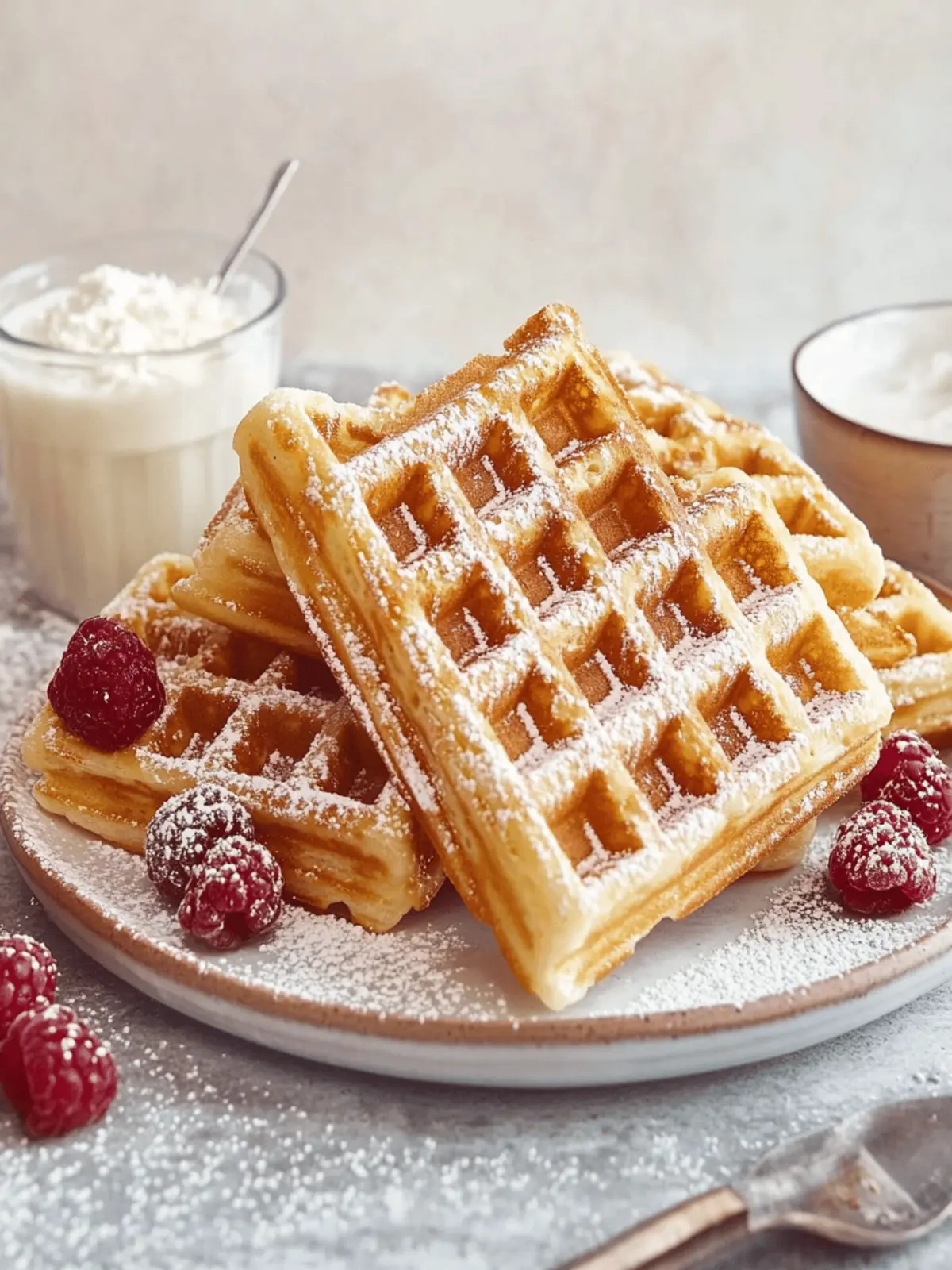 Belgische Joghurt Waffeln