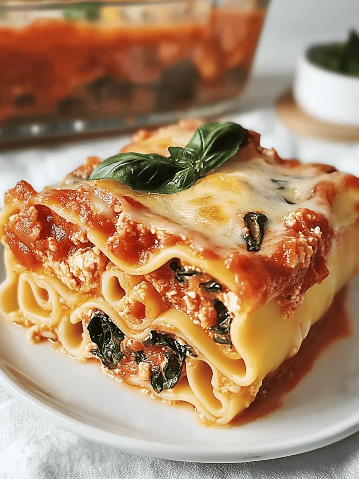 Vegane Lasagne Rollen mit Hummus und Spinat 3 Vegane Lasagne Rollen