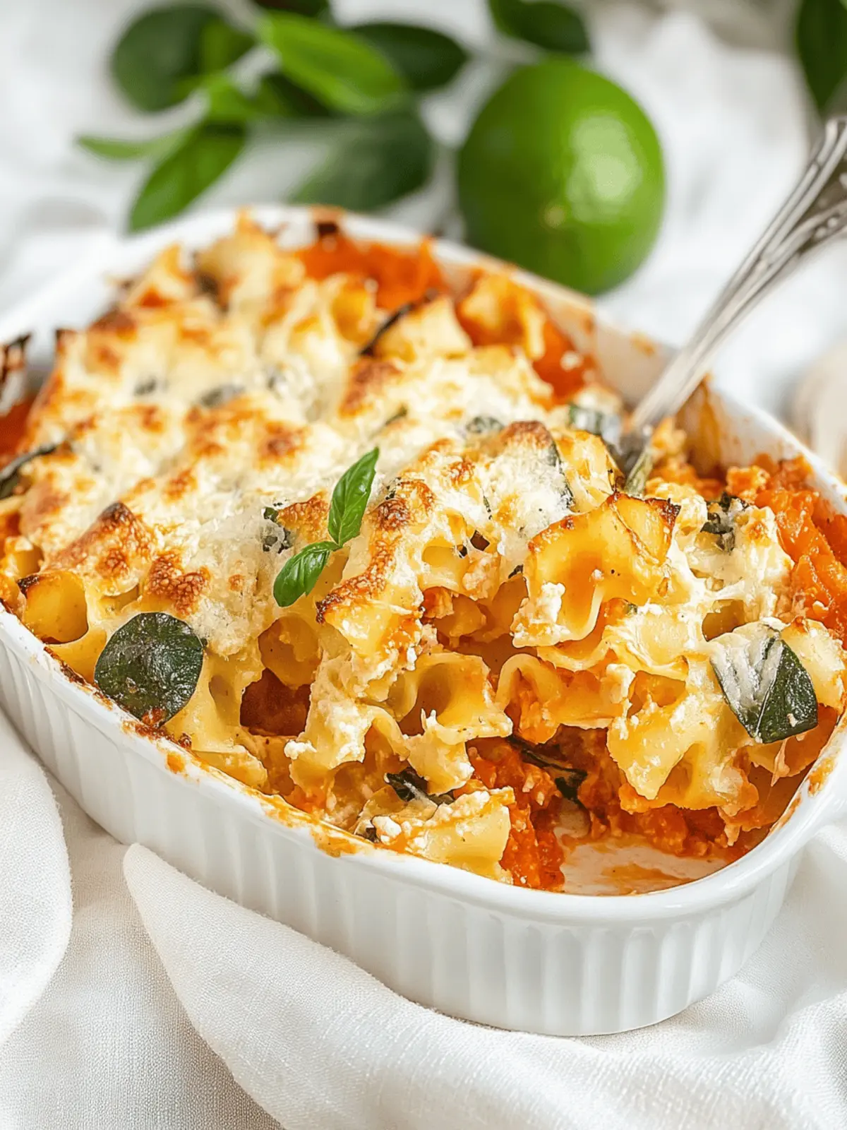 Vegetarischer Nudelauflauf