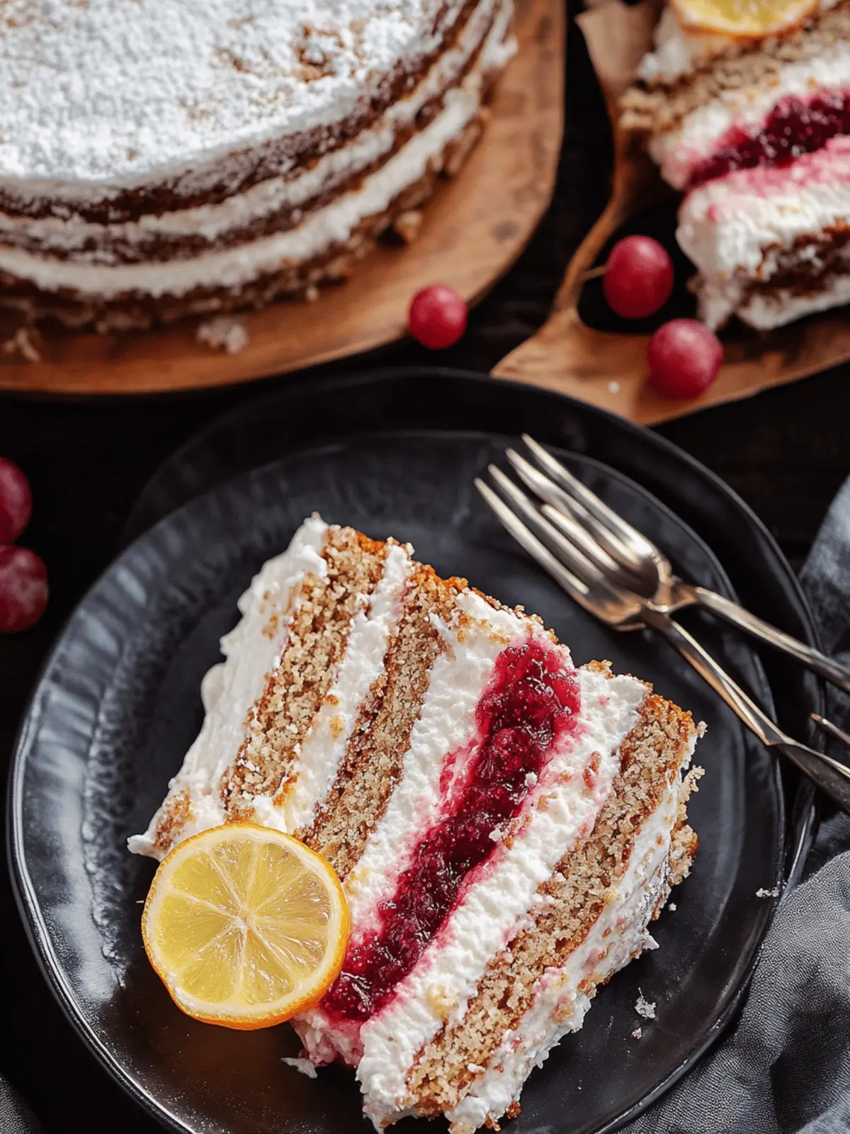 Spekulatiustorte mit Mascarponecreme und Zimtpflaumen 3 Spekulatiustorte mit Mascarponecreme und Zimtpflaumen