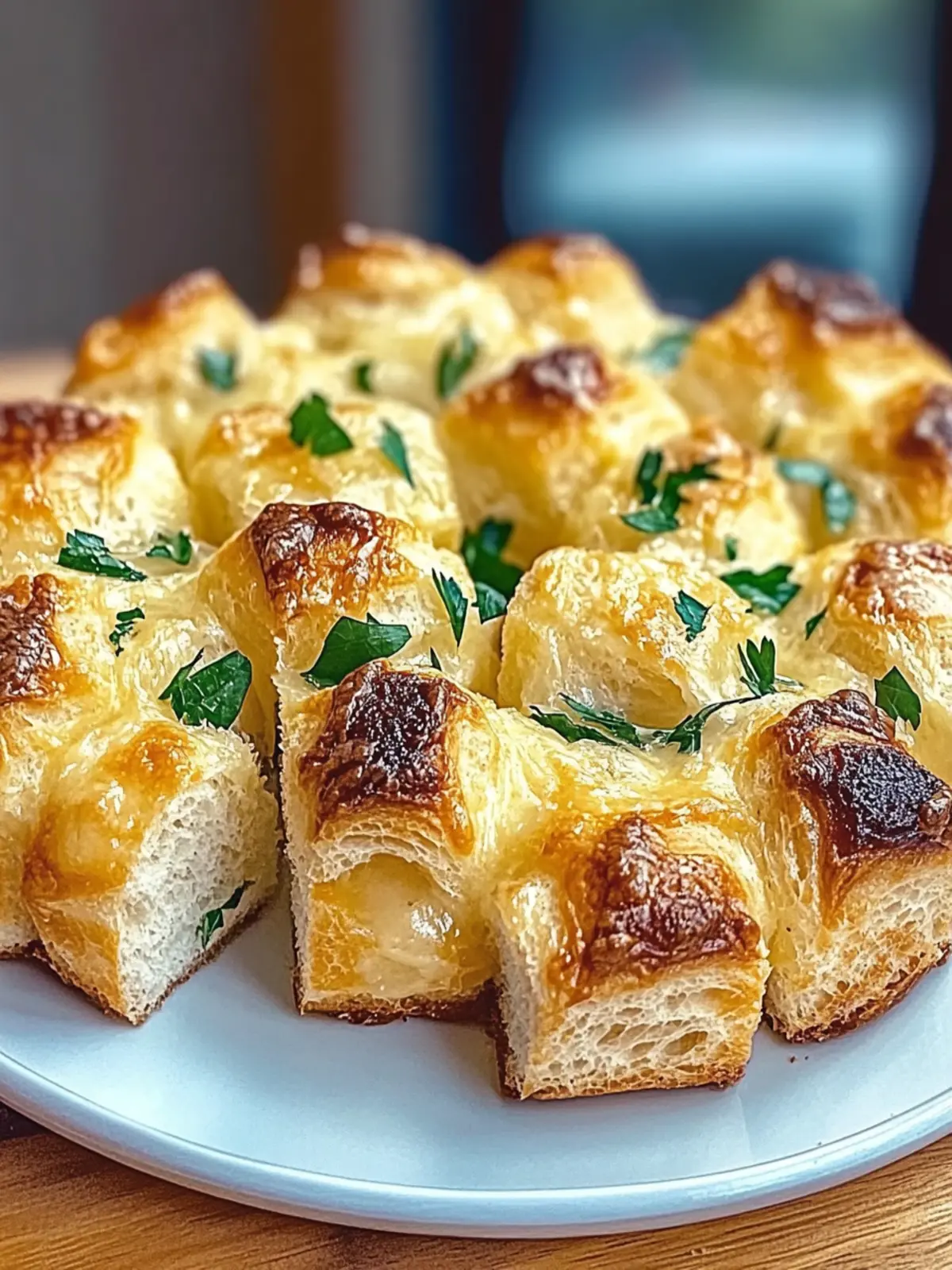 Käse Knoblauch Zupfbrot – Himmlisch knusprig und lecker 2 Käse Knoblauch Zupfbrot