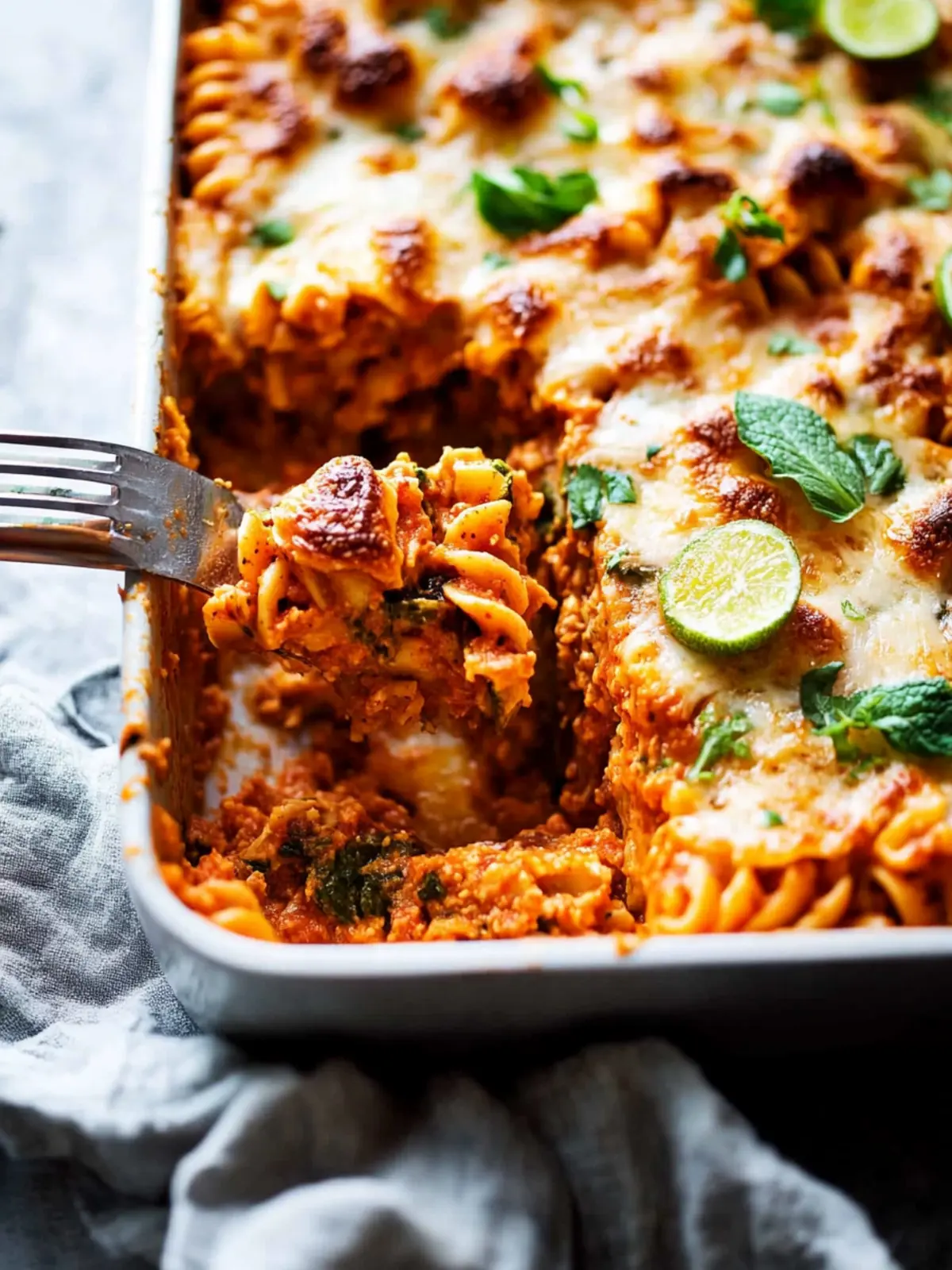 Schneller Nudelauflauf mit Hackfleisch und Gemüse 4 Pasta casserole with minced meat and vegetables