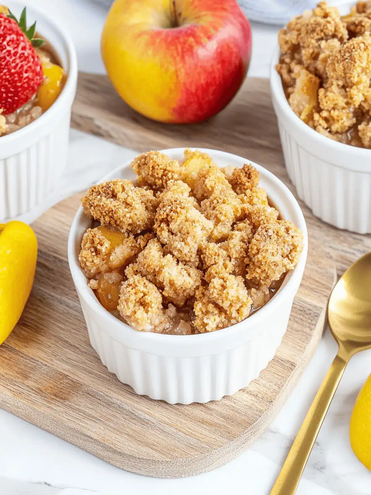 Fruchtiger Quitten-Crumble für gemütliche Abende 4 Fruchtiger Quitten-Crumble