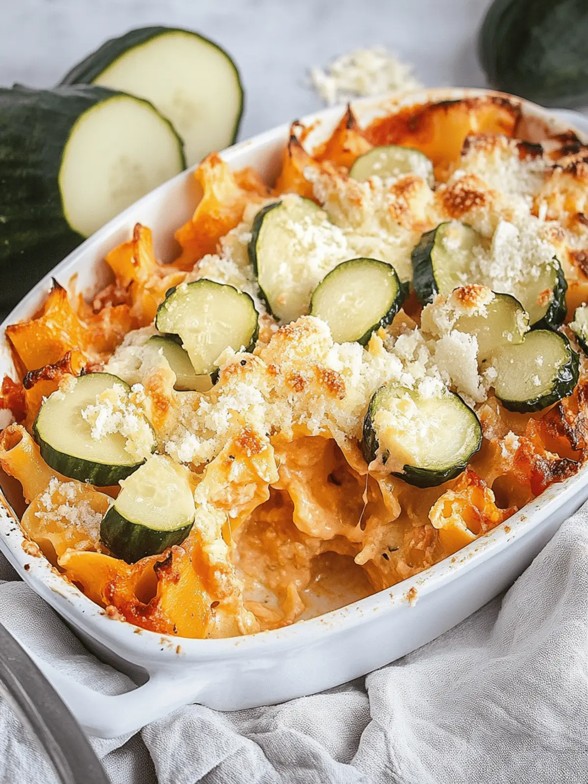 Vegetarischer Nudelauflauf