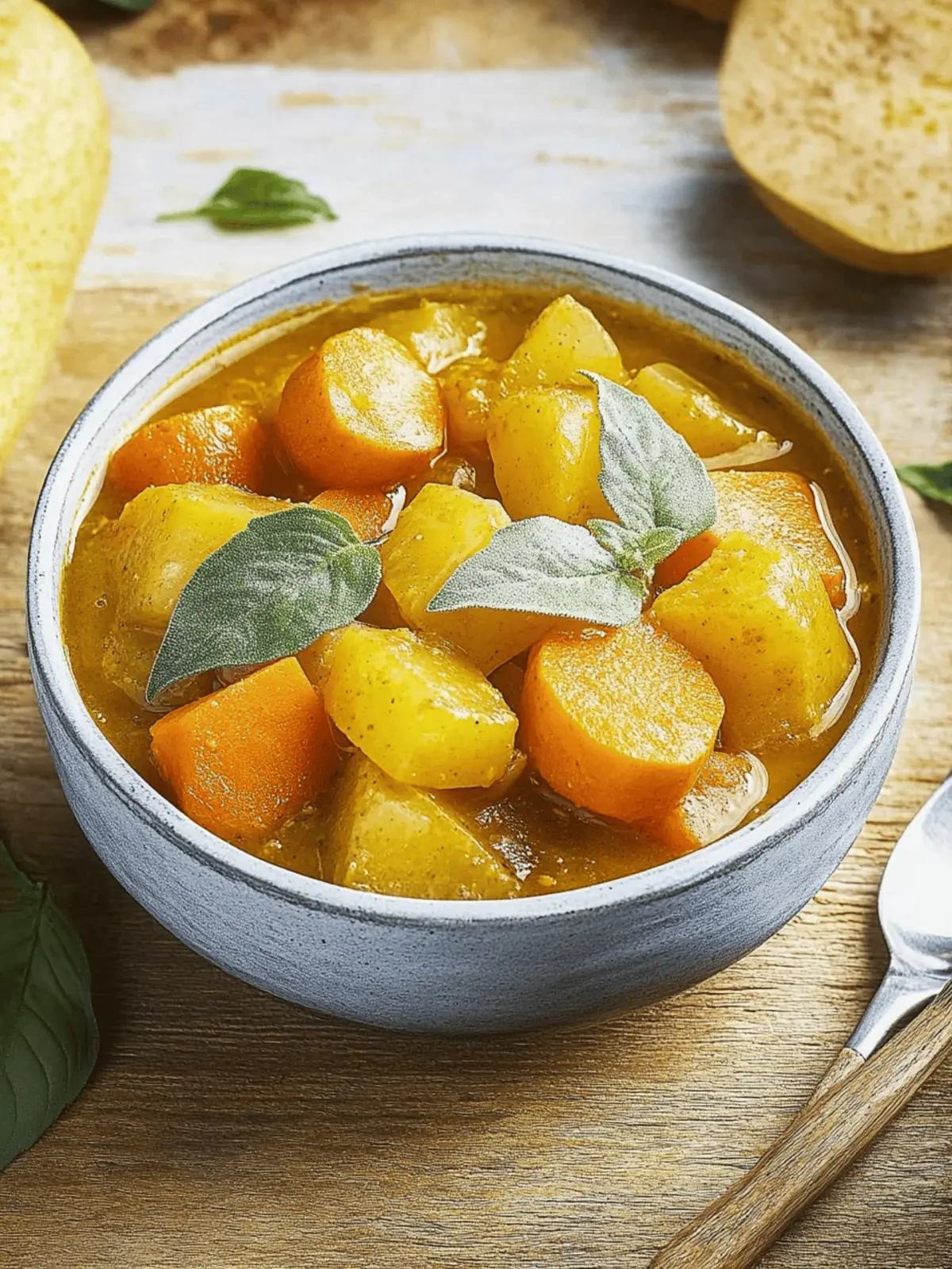 Kürbiseintopf mit Kartoffeln für gemütliche Herbsttage 3 Pumpkin stew with potatoes