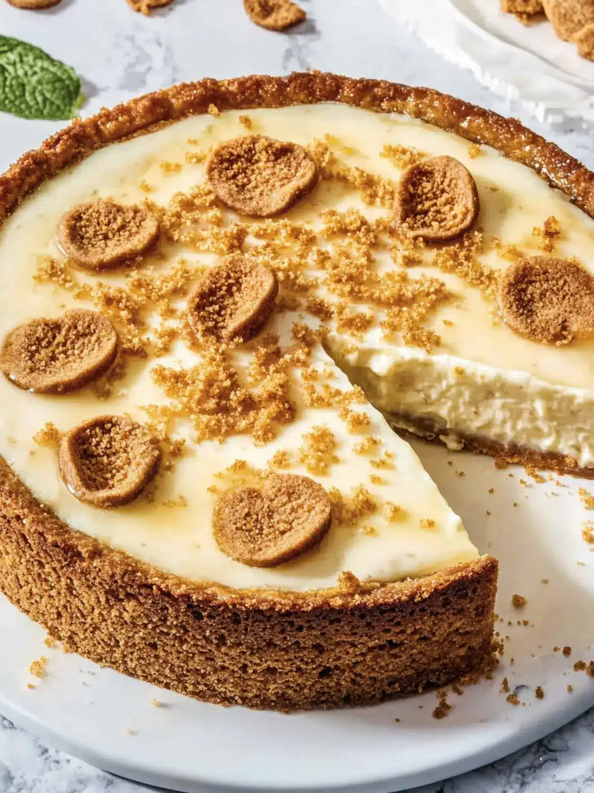 Spekulatius-Käsekuchen mit Streuseln für die Weihnachtszeit 4 Spekulatius-Käsekuchen mit Keksboden & Streuseln