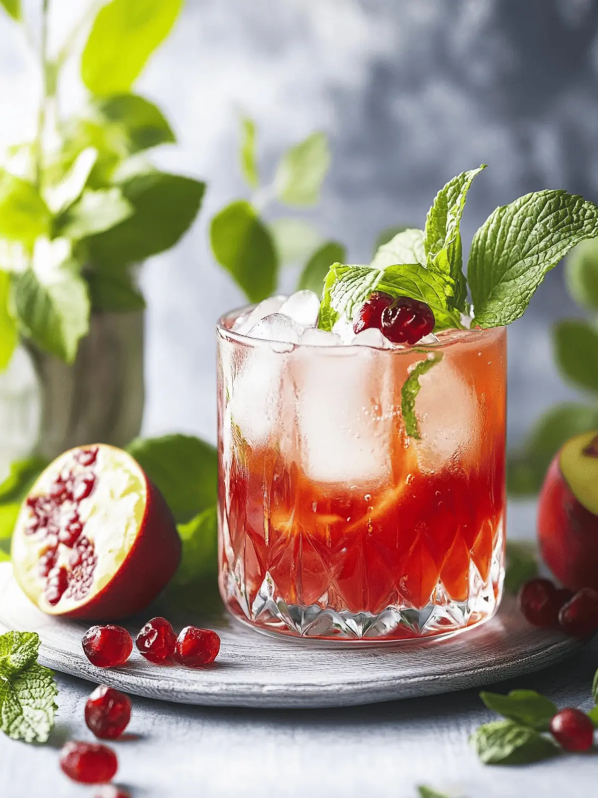 Erfrischende Weihnachtslimonade mit Granatapfel 4 Weihnachtslimonade mit Granatapfel