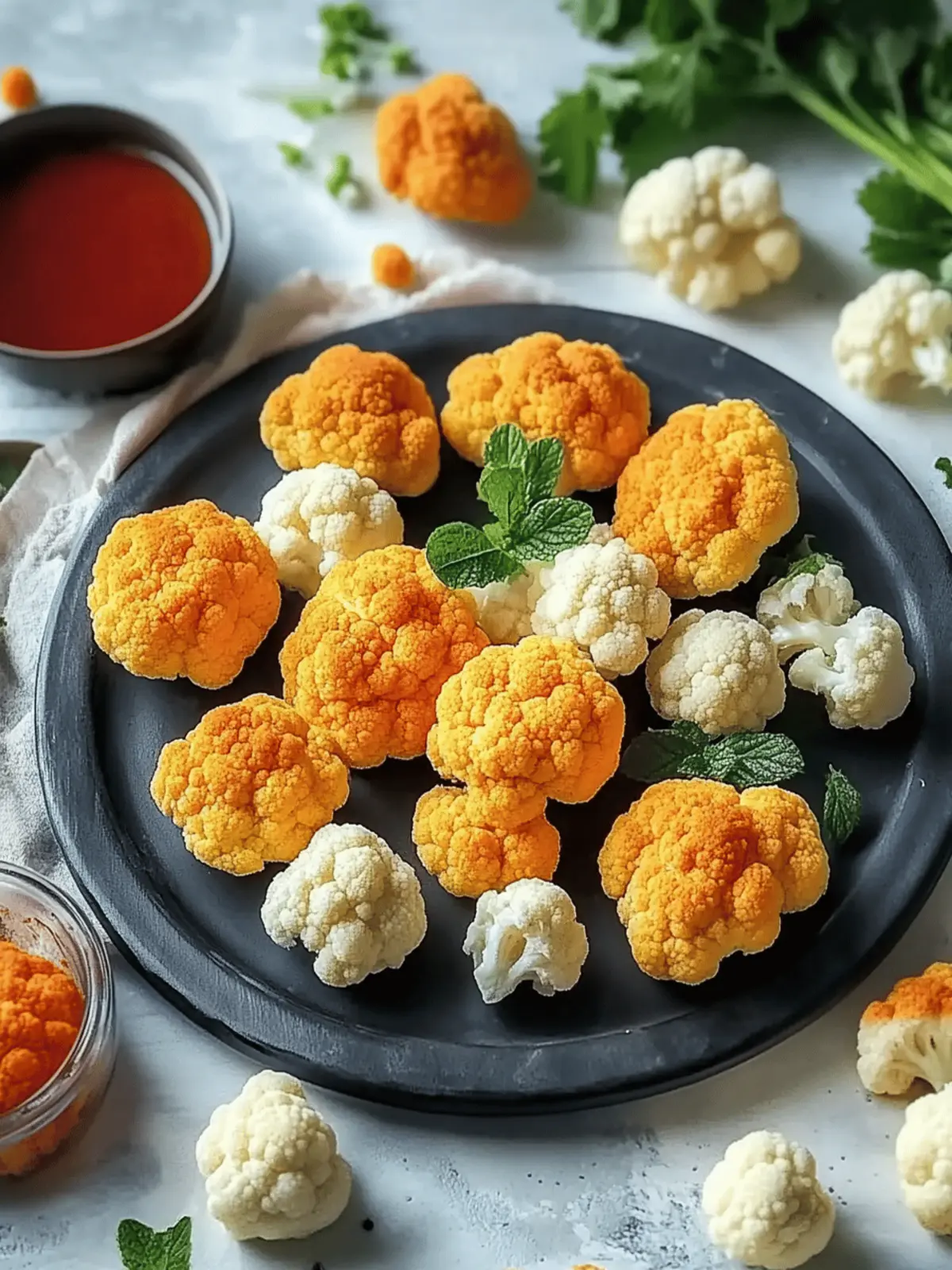 Crispy Cauliflower Nuggets aus dem Ofen für jeden Tag 4 Crispy cauliflower nuggets from the oven
