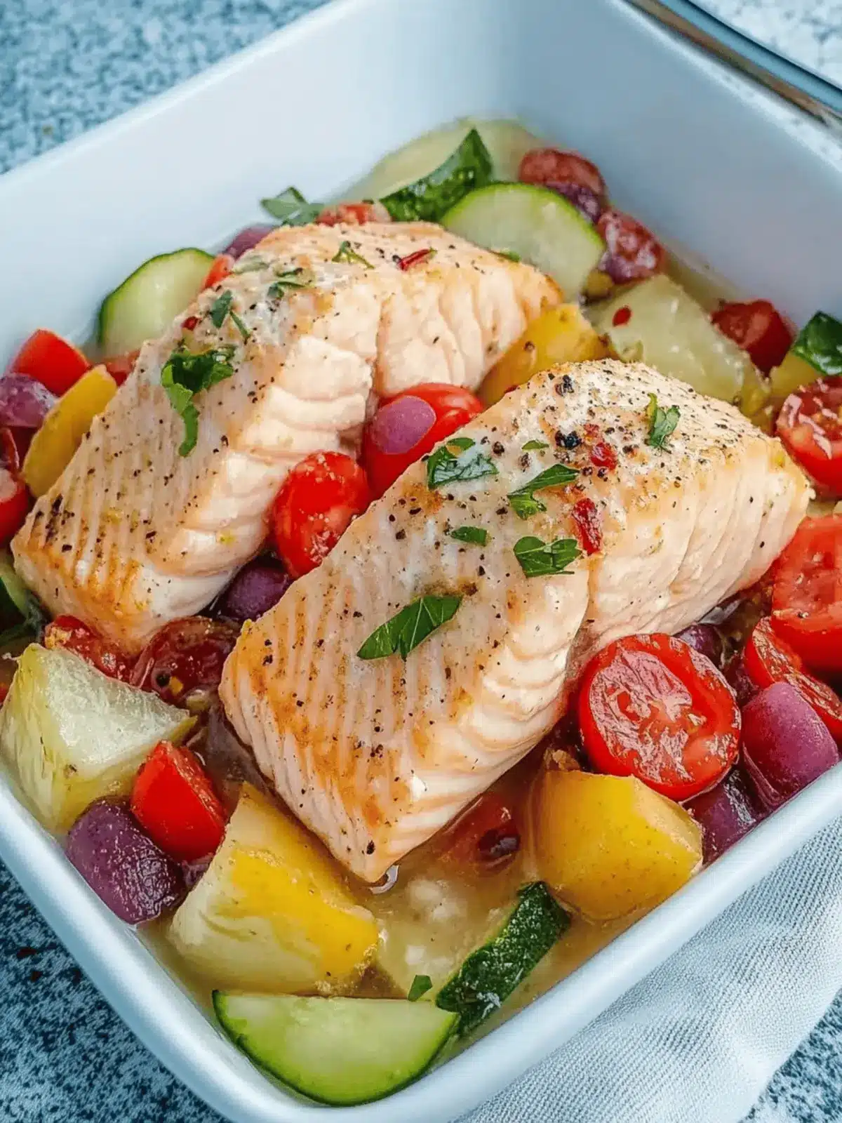 Ofengemüse mit Lachs: Gesund und einfach zubereitet 5 Ofengemüse mit Lachs