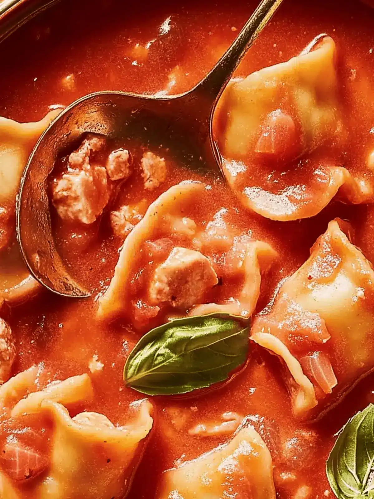 Cremige Tomaten Tortellini Suppe für wohlige Abende 4 Cremige Tomaten Tortellini Suppe