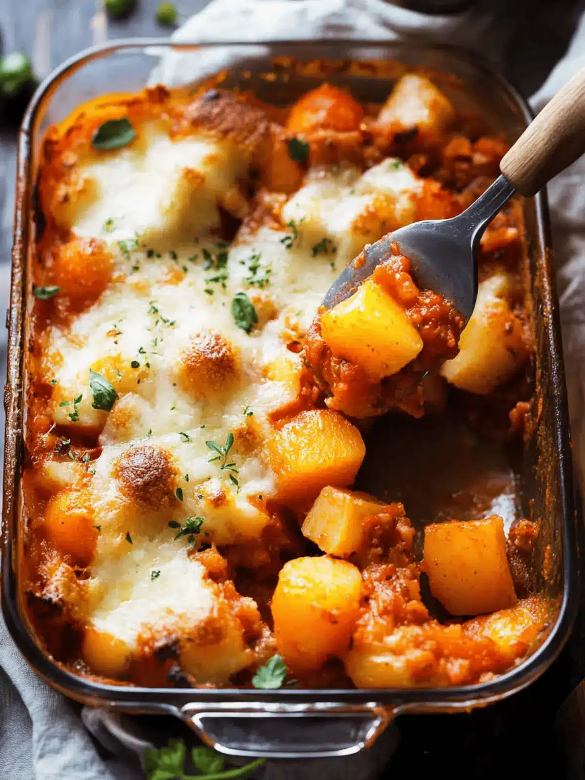 Butternut Kürbis Auflauf mit Gnocchi – Einfach und Lecker 2 Butternut squash casserole with gnocchi