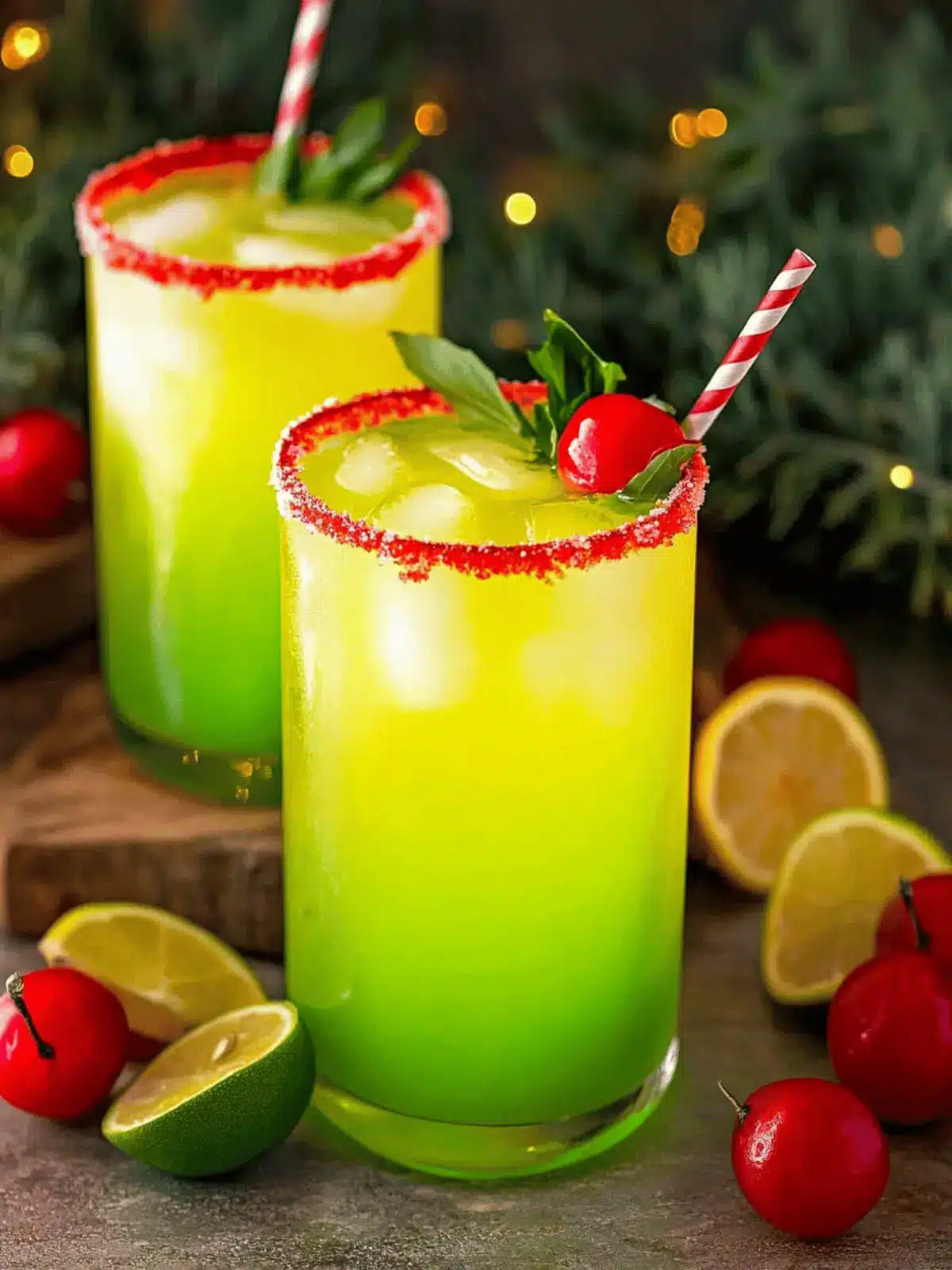 Festliche Grinch-Cocktail für fröhliche Feiertage 2 Festliche Grinch-Cocktail