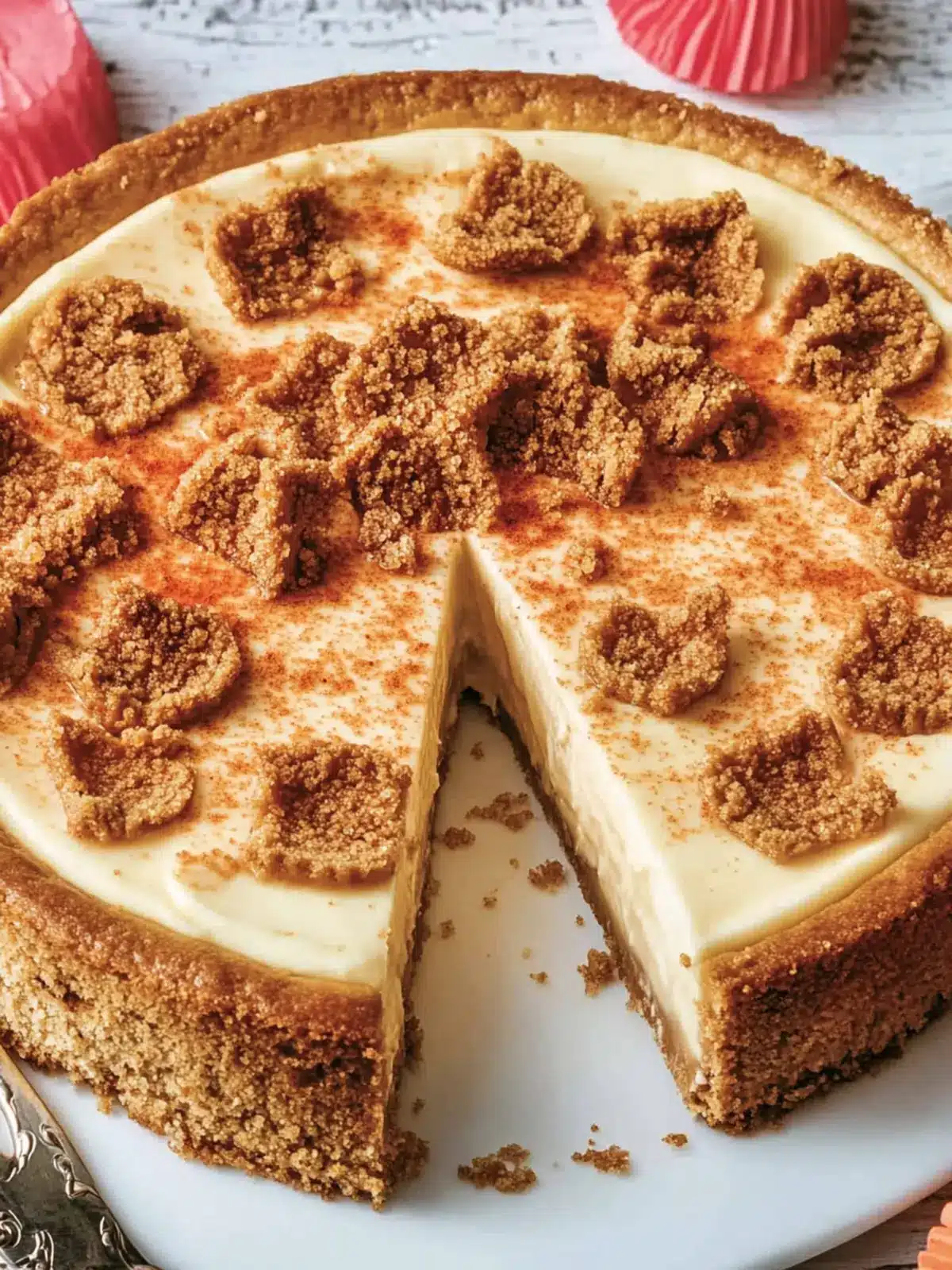 Spekulatius-Käsekuchen mit Streuseln für die Weihnachtszeit 2 Spekulatius-Käsekuchen mit Keksboden & Streuseln