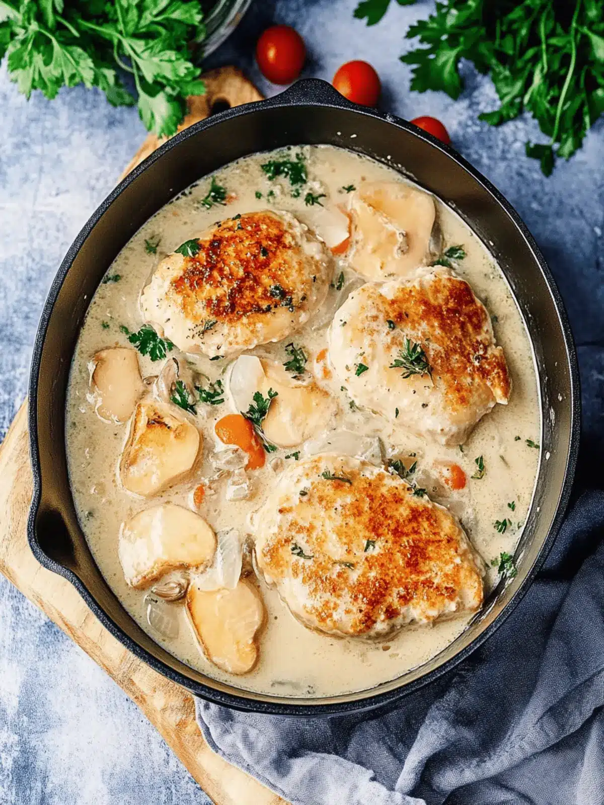 Hähnchenbrust in Sahnesauce schnell und lecker genießen 4 Hähnchenbrust in Sahnesauce