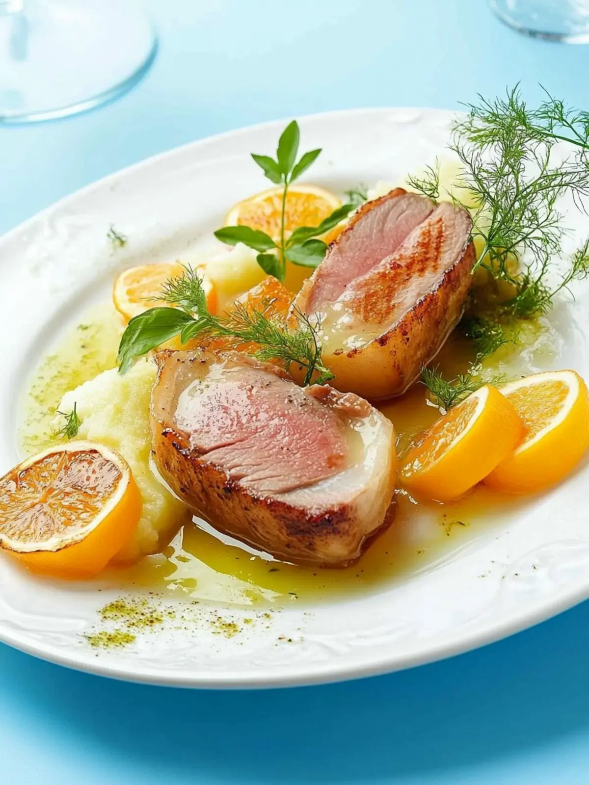 Entenbrust mit Honig-Orangen-Glasur lecker zubereitet 5 Entenbrust mit Honig-Orangen-Glasur Rezept