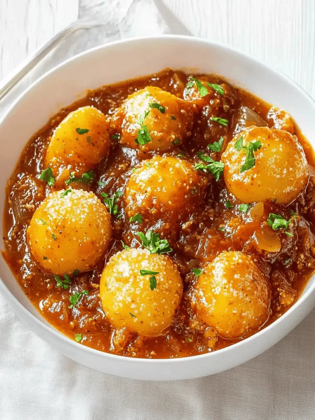 Mini-Knödel Pfanne mit veganem Hack und Pilzen 2 Mini-Knödel Pfanne mit veganem Hackfleisch, Pilzen und Zwiebeln