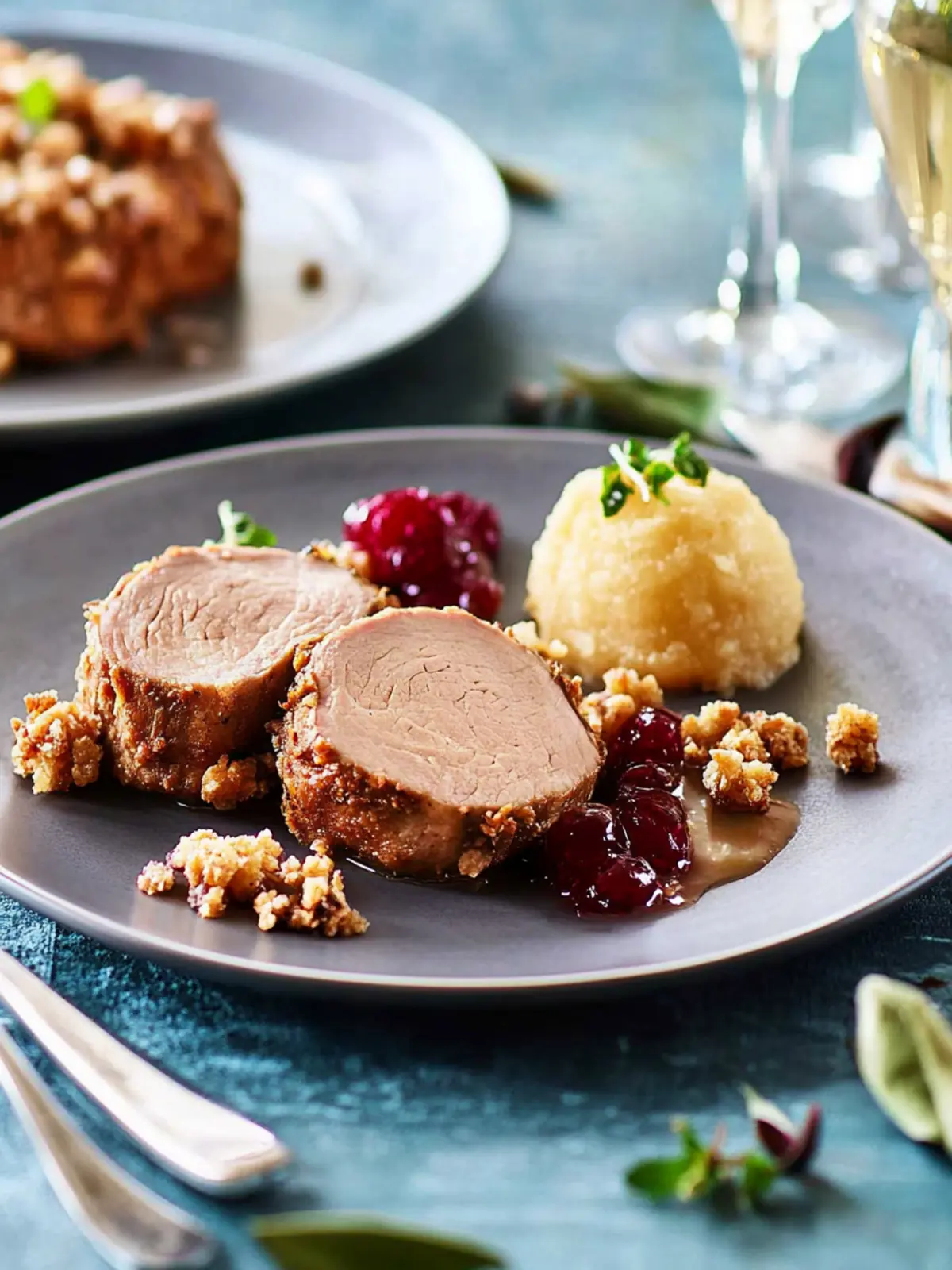 Schweinefilet mit Maronenhaube – Festlicher Genuss 4 Schweinefilet mit Maronenhaube