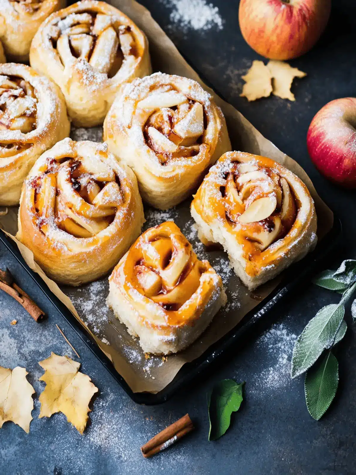 Apfel Zimt Schnecken – Himmlisch und einfach backen 3 Apfel Zimt Schnecken