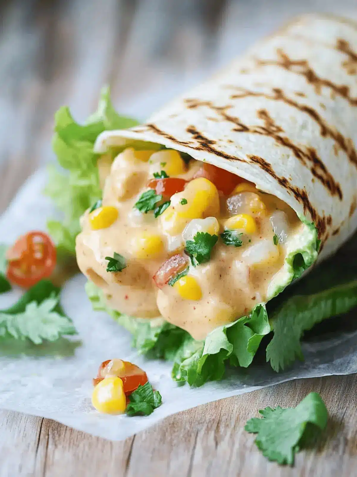 Käse-Geschmack Hühnchen Wraps für schnelle Genussmomente 4 Käse-Geschmack Hühnchen Wraps