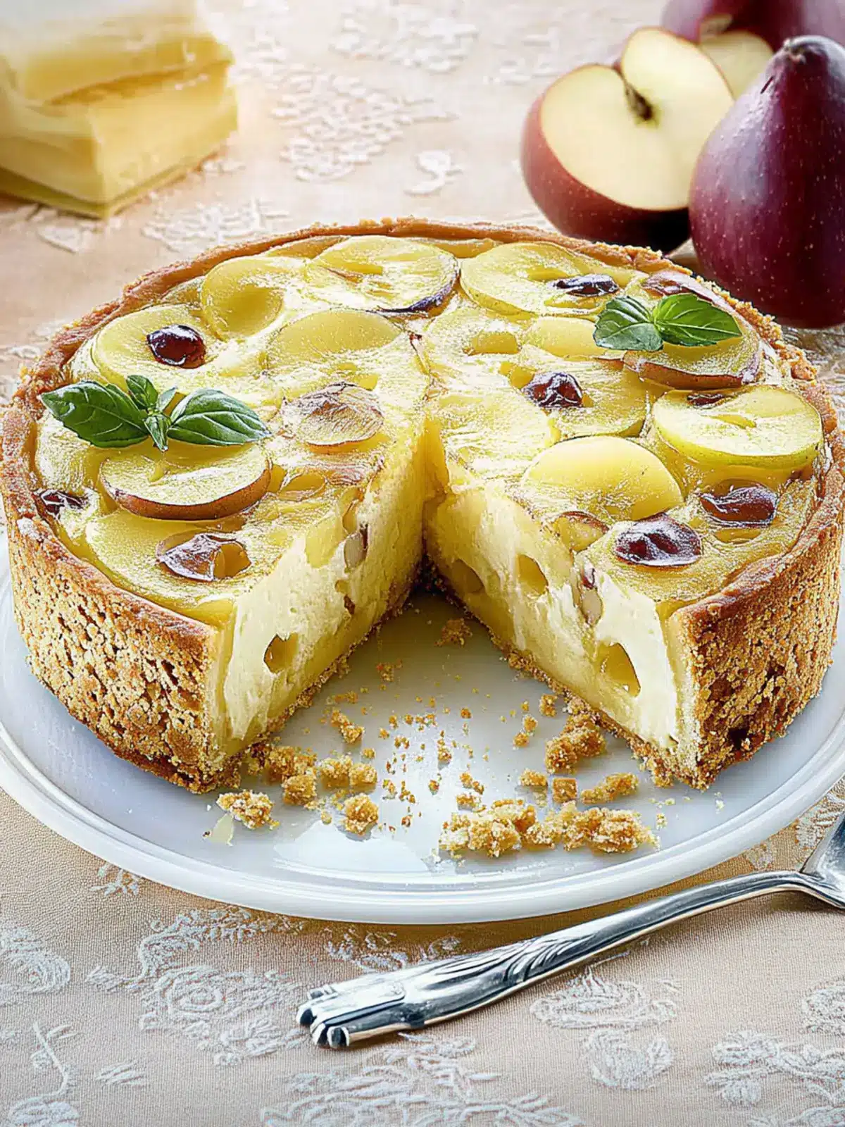 Nussiger Bratapfelkuchen für festliche Genussmomente 4 Nussiger Bratapfelkuchen