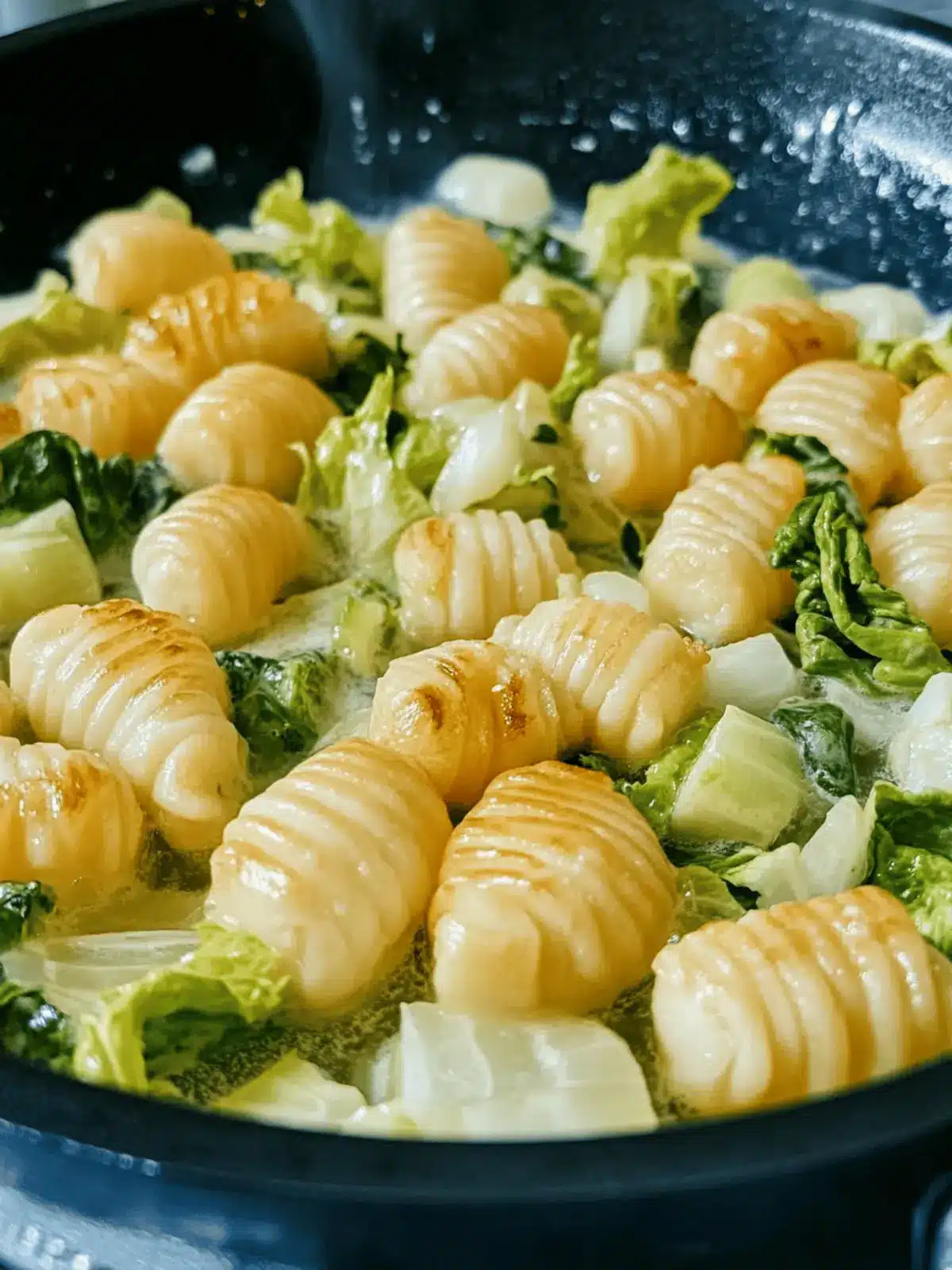 Einfache Gnocchi Wirsing Pfanne für ein schnelles Abendessen 4 Einfache Gnocchi Wirsing Pfanne