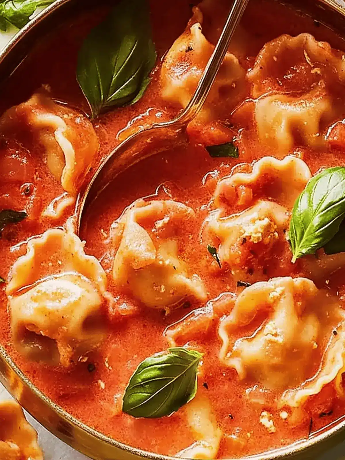 Cremige Tomaten Tortellini Suppe für wohlige Abende 2 Cremige Tomaten Tortellini Suppe