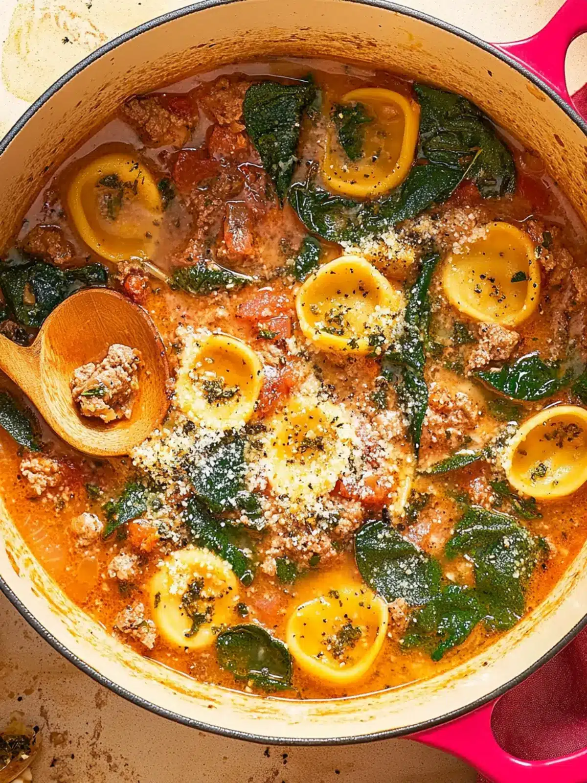 Butternut-Wurst-Tortellini-Suppe für kuschelige Abende 4 Butternut-Wurst-Tortellini-Suppe