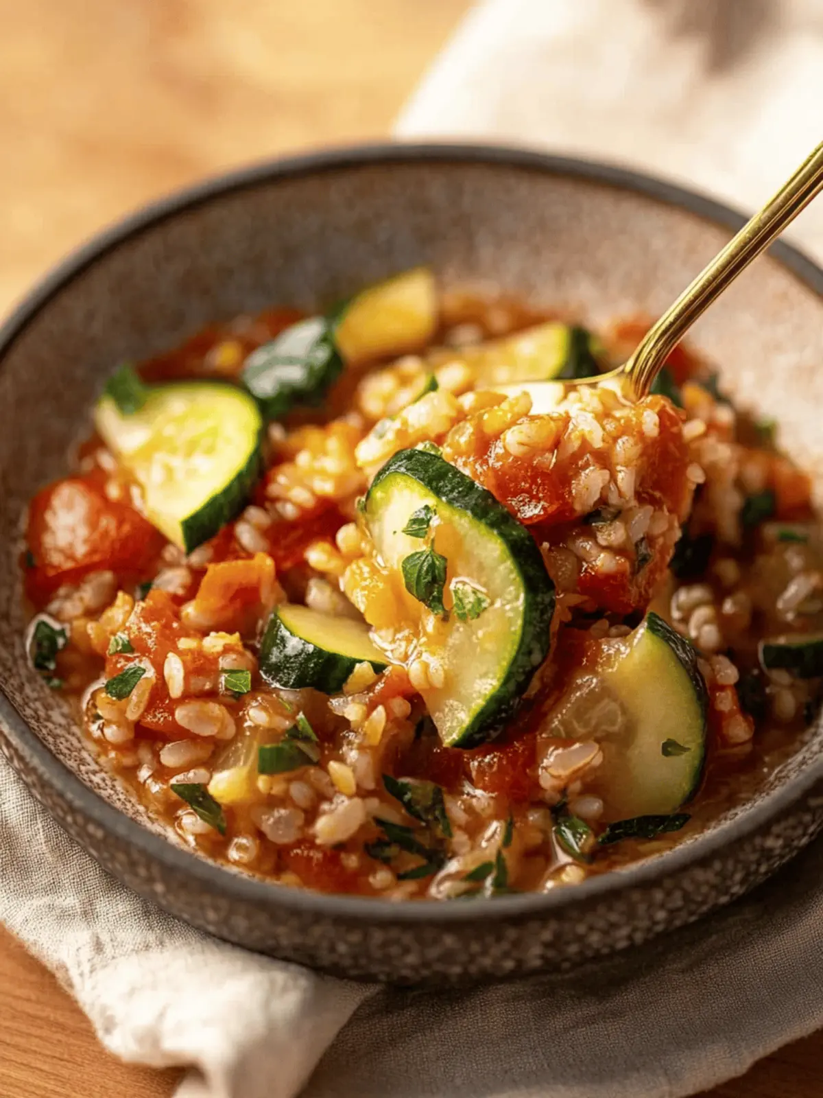 Cremiger Tomaten-Zucchini-Reis für jeden Anlass 2 Cremiger Tomaten-Zucchini-Reis