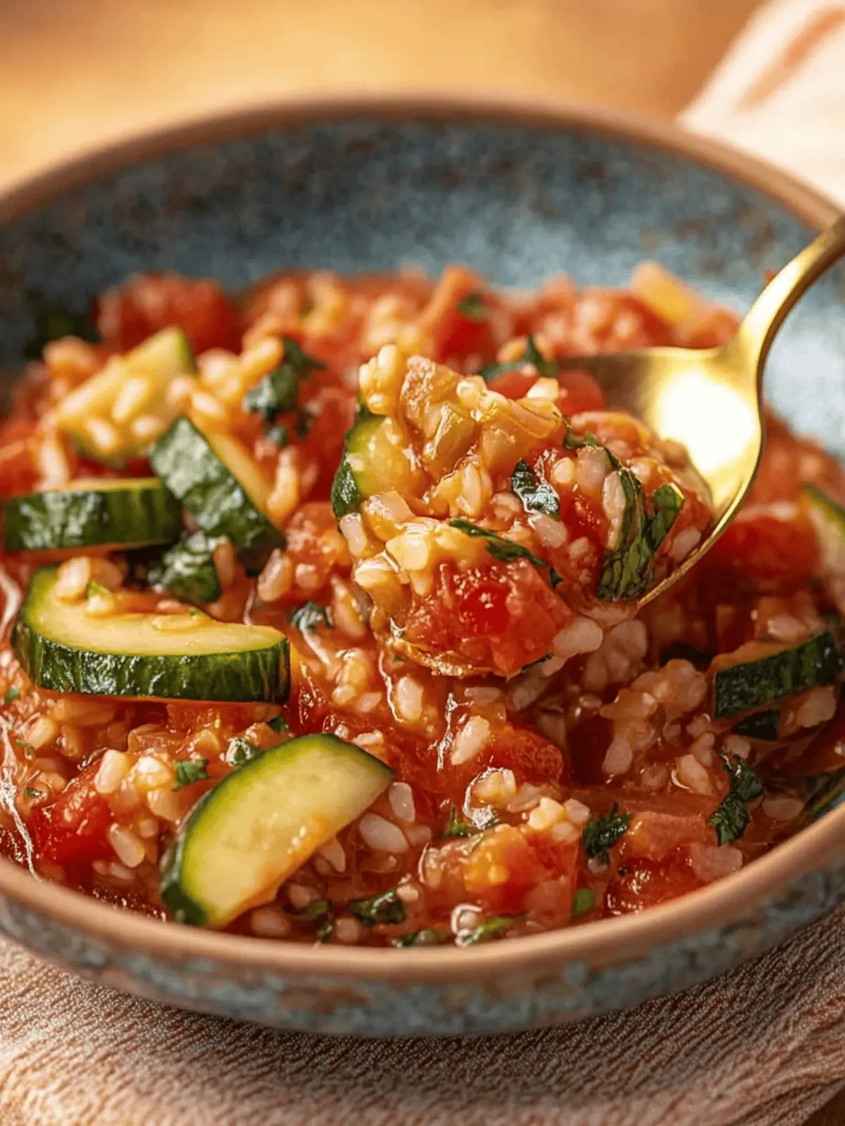 Cremiger Tomaten-Zucchini-Reis für jeden Anlass 5 Cremiger Tomaten-Zucchini-Reis