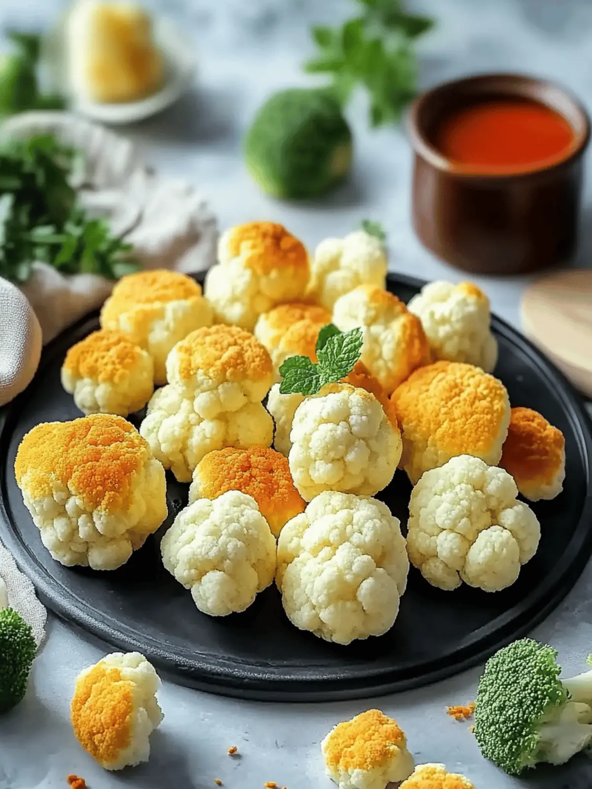 Crispy Cauliflower Nuggets aus dem Ofen für jeden Tag 2 Crispy cauliflower nuggets from the oven
